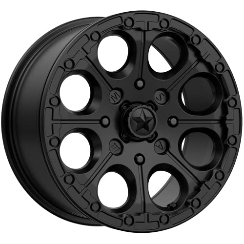 MA44 15X7 4X110 Satin Black 25MM Offset Wheel - M44-05710 - Perfect for Jeep Wrangler & Off-Road Vehicles
