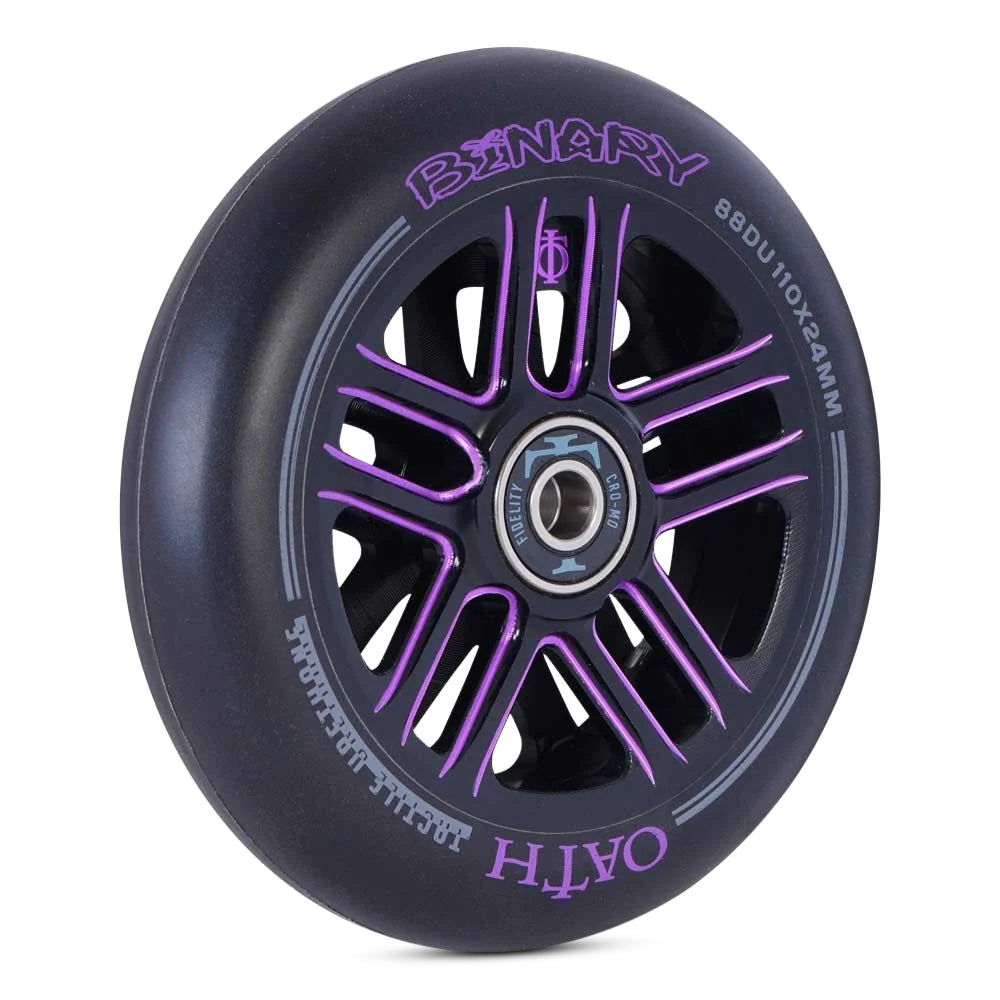 Oath Binary Wheels 110mm - High Performance Skateboard Wheels for Smooth Riding | Perfect for Street Skating and Longboard Cruising