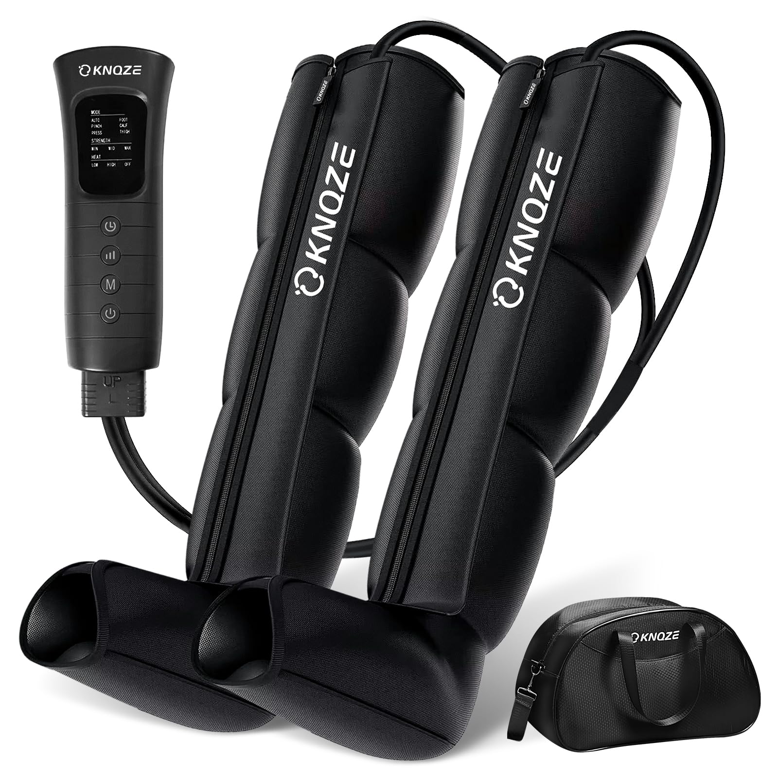 Electric Leg Massager for Circulation & Pain Relief - Air Compression Recovery System for Fast Muscle Recovery, Reduces Swelling & Cramps - Ideal for Athletes, Seniors & Office Workers - Perfect Gift for Men & Women - FSA/HSA Eligible - Use After Workouts, Long Flights or Desk Work