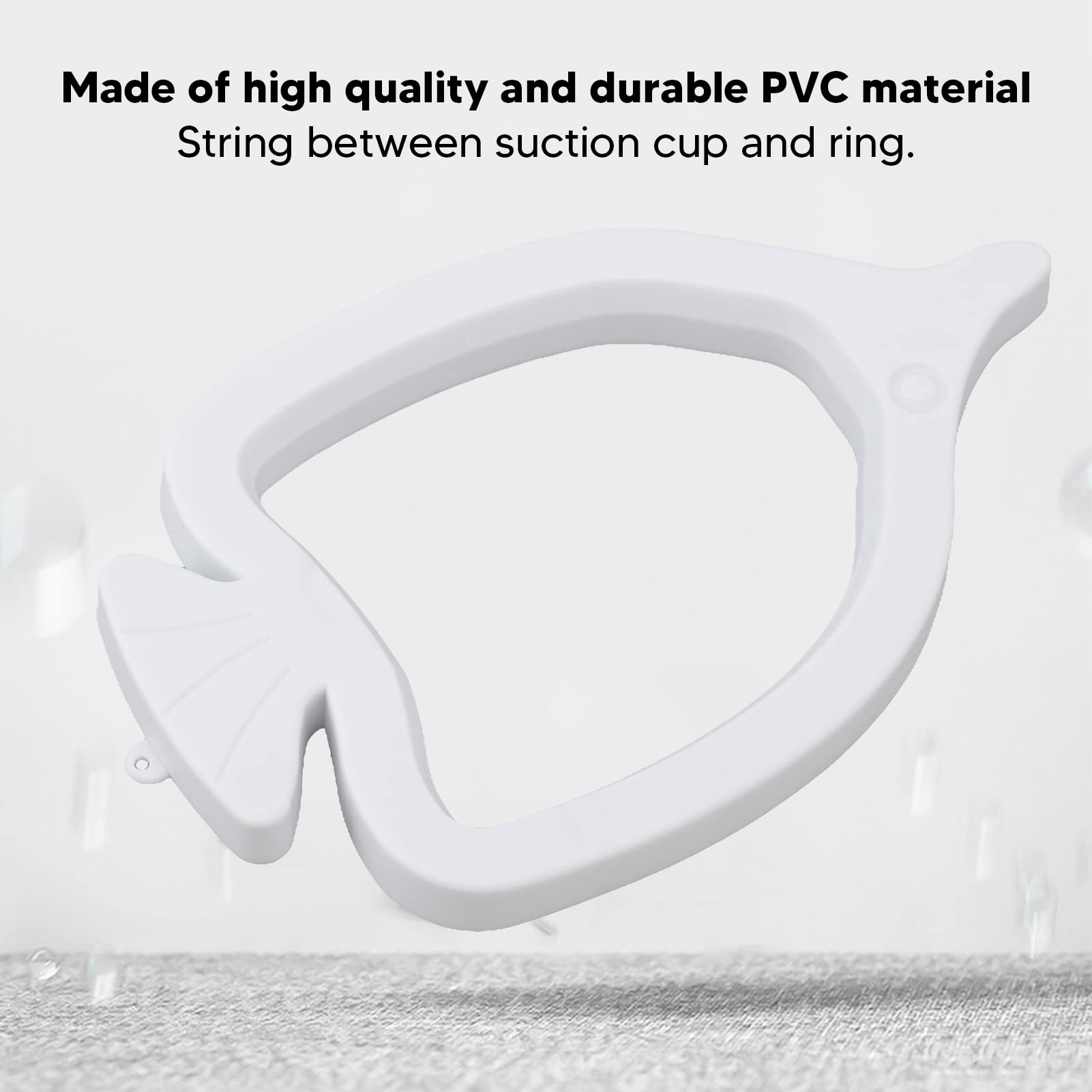2Pcs Fish Food Feeding Rings - Detachable Floating Fish Shape Design with Suction Cup for Flakes & Floating Fish Food | Perfect for Aquariums, Fish Tanks & Pond Feeding