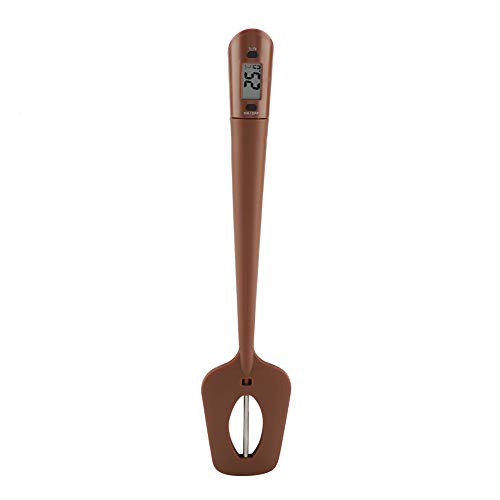 Digital Candy Thermometer Spatula with Built-in Temperature Sensor - Silicone Chocolate Spatula for Melting, Cooking & Baking Candy, Chocolate, Creams & Sauces - Perfect for Home Bakers & Professional Chefs