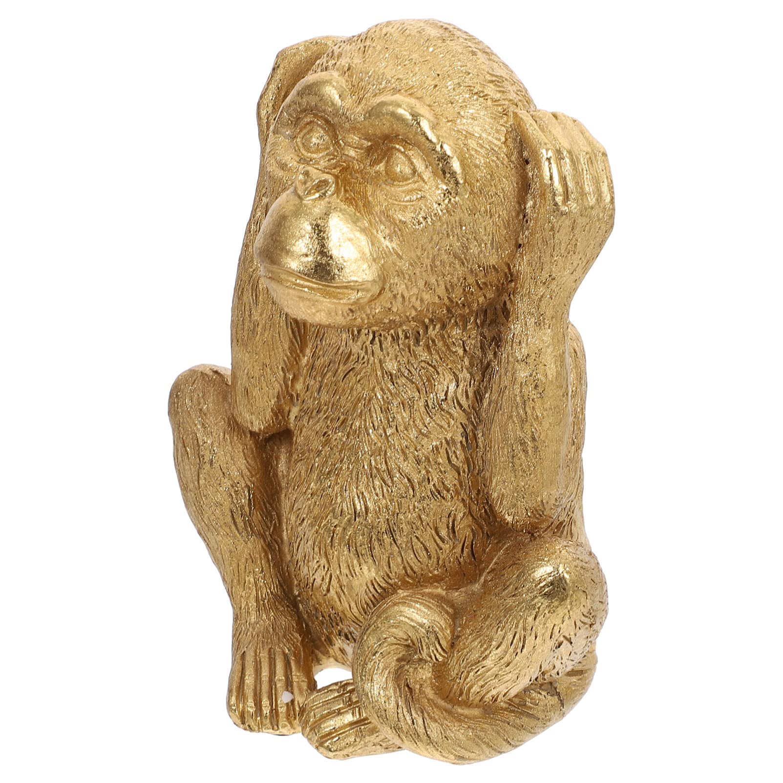 Yardwe 3 Wise Monkeys Statue - Resin See No Evil Hear No Evil Speak No Evil Figurine - Home Office Desk Decor Sculpture - Perfect for Zen Decor, Meditation Spaces & Gift Giving