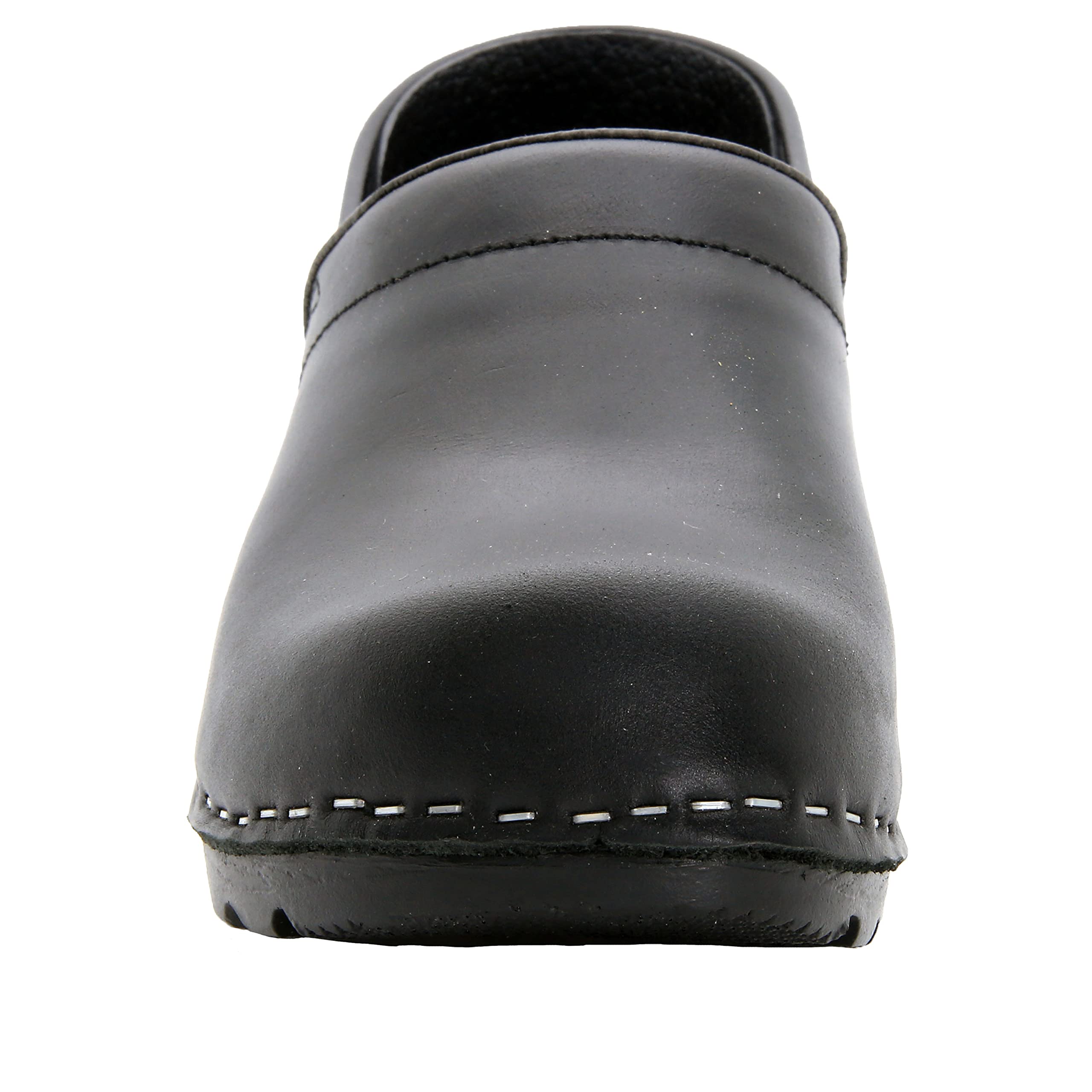 Bjork Women's Swedish Professional Leather Clogs - Comfortable Slip-Resistant Shoes for Nurses, Chefs & Healthcare Workers