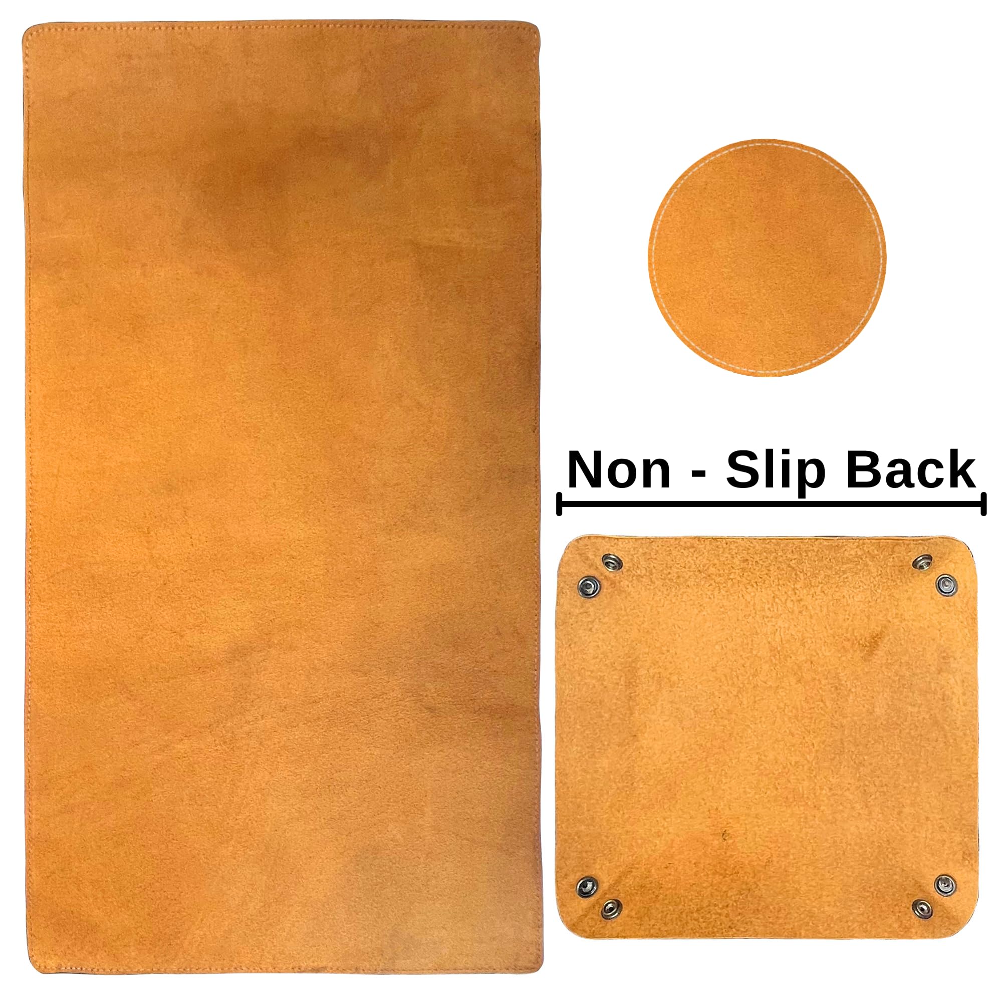 Premium Full Grain Leather Desk Mat - 32x16 Inch Large Desk Pad for Computer, Keyboard & Mouse - Office & Home Workspace Protector - Ideal for Gaming, Writing & Productivity Accessories
