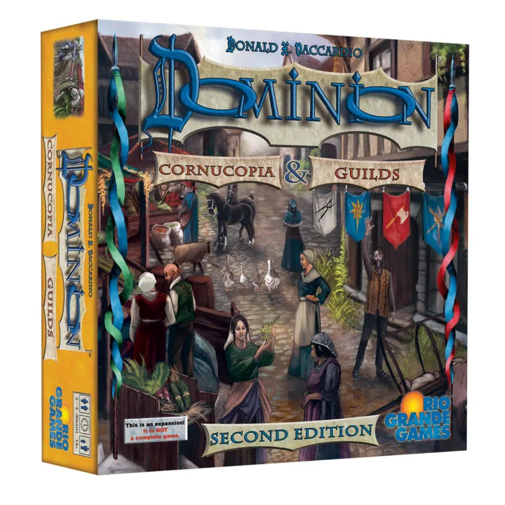 Dominion: Cornucopia & Guilds (2nd Edition) - Strategic Card Game Expansion for Family Game Nights & Board Game Enthusiasts