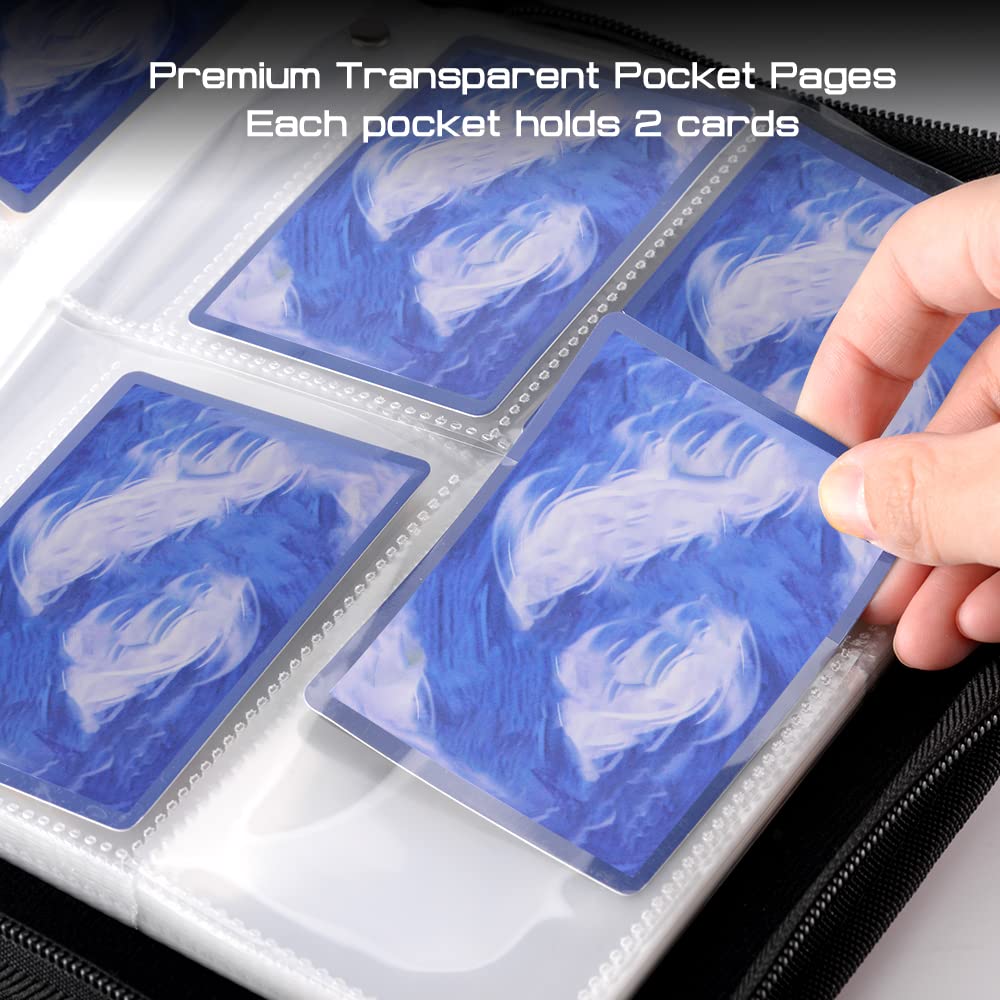 Tombert 9-Pocket 720 Cards TCG Binder - Premium Trading Card Organizer for Pokemon TCG, Magic Cards, Baseball Cards | Durable Card Storage with Sleeves | Perfect for Collectors, Tournaments & Card Games