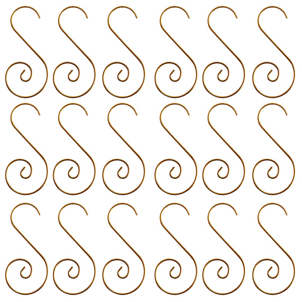 100-Pack Heavy Duty Metal S Hooks for Kitchen Storage, Christmas Tree Ornaments, and Home Organization - Rust-Resistant Hanging Hooks for Cabinets, Walls, and Holiday Decorations (Perfect for Pantry, Garage, and Christmas Decor Hanging)
