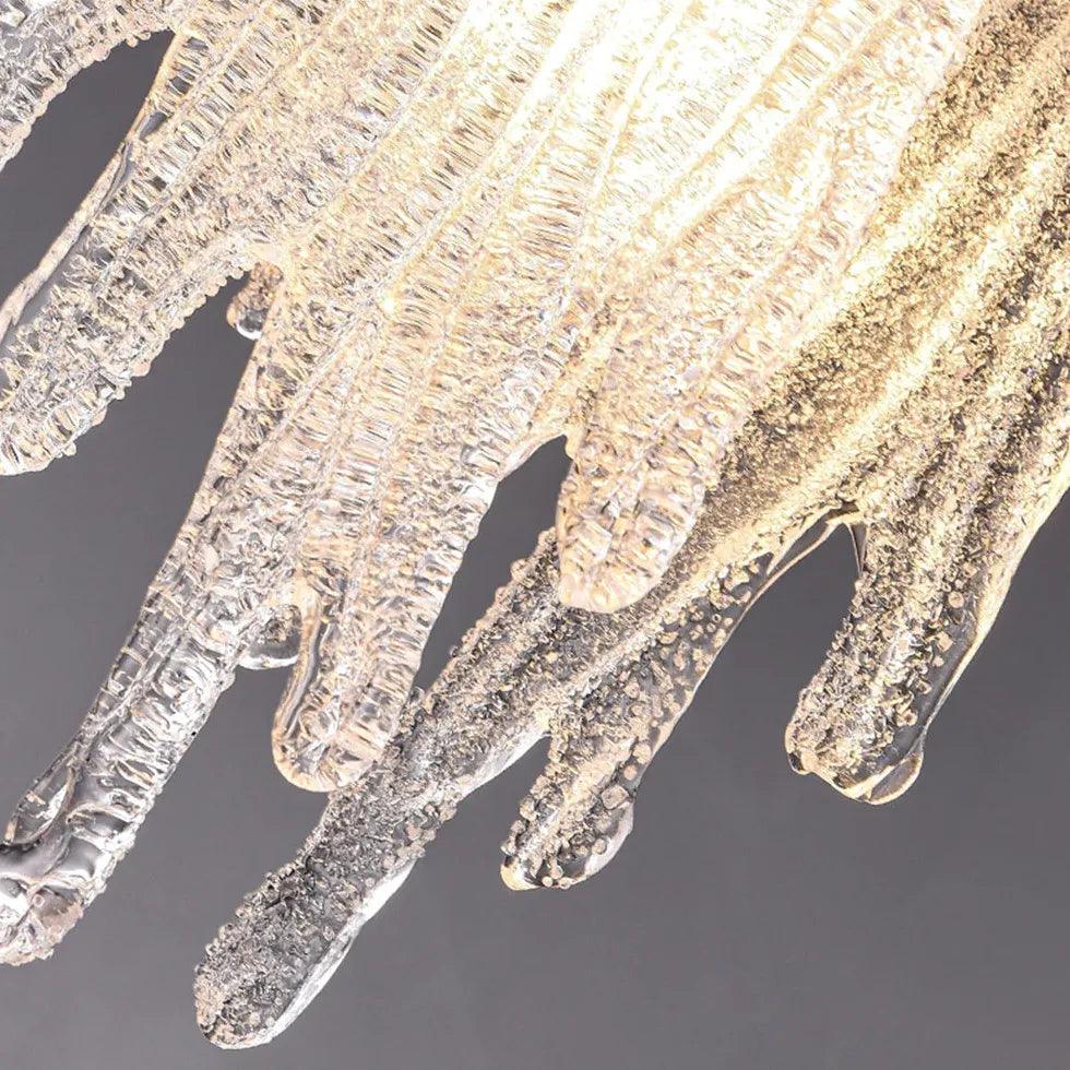 Stylish Gold Crystal Chandelier - Elegant Dining Room Pendant Light Fixture for Formal Dining, Wedding Decor & Luxury Home Lighting