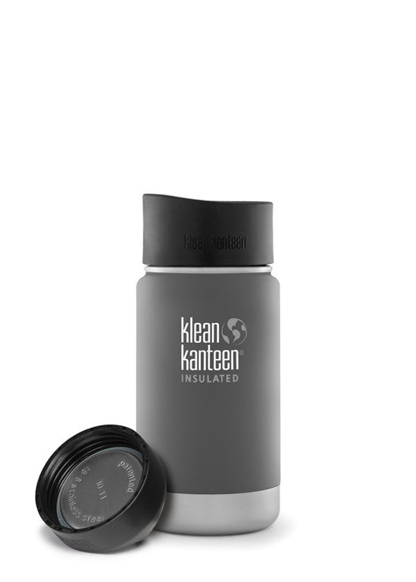 Klean Kanteen 12oz (355mL) Vacuum Insulated Wide Mouth Stainless Steel Water Bottle - Perfect for Hiking, Camping & Outdoor Activities