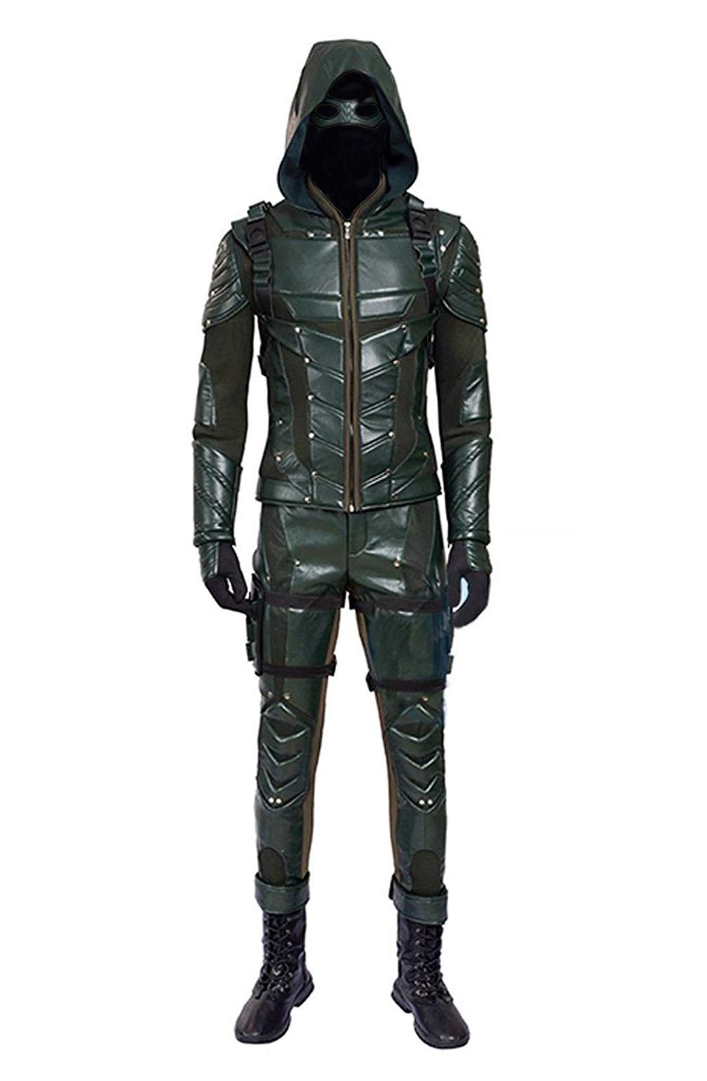 Men's Archer Green TV Series Halloween Costume Set with Accessories | Cosplay, Halloween Party & Themed Events Outfit