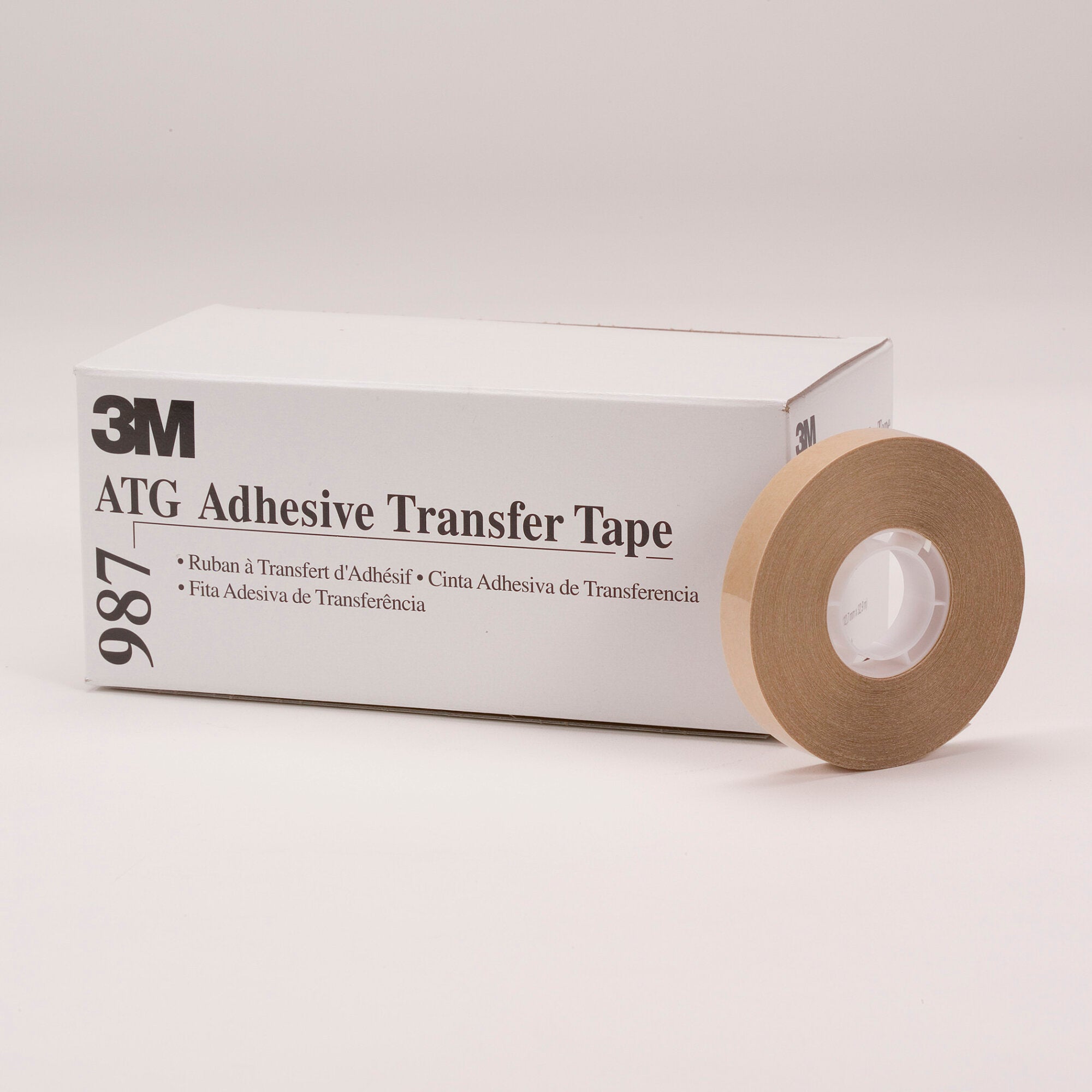 3M ATG Adhesive Transfer Tape 987 - Clear 1/4 Inch x 36 Yards, 2.0 Mil Thickness - Strong Double-Sided Mounting Tape for Crafts, Scrapbooking & DIY Projects