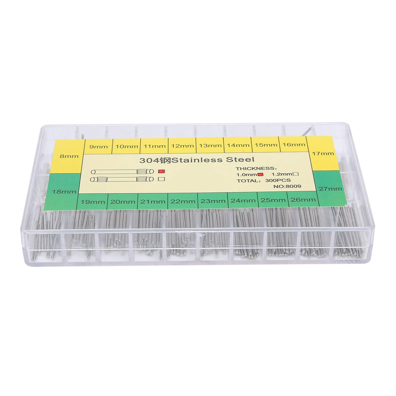 HURRISE 8-27mm Watch Band Link Pins Set - Professional Watch Repair Tools with Spring Pins for Watchmakers | Perfect for Watch Band Adjustment & Maintenance