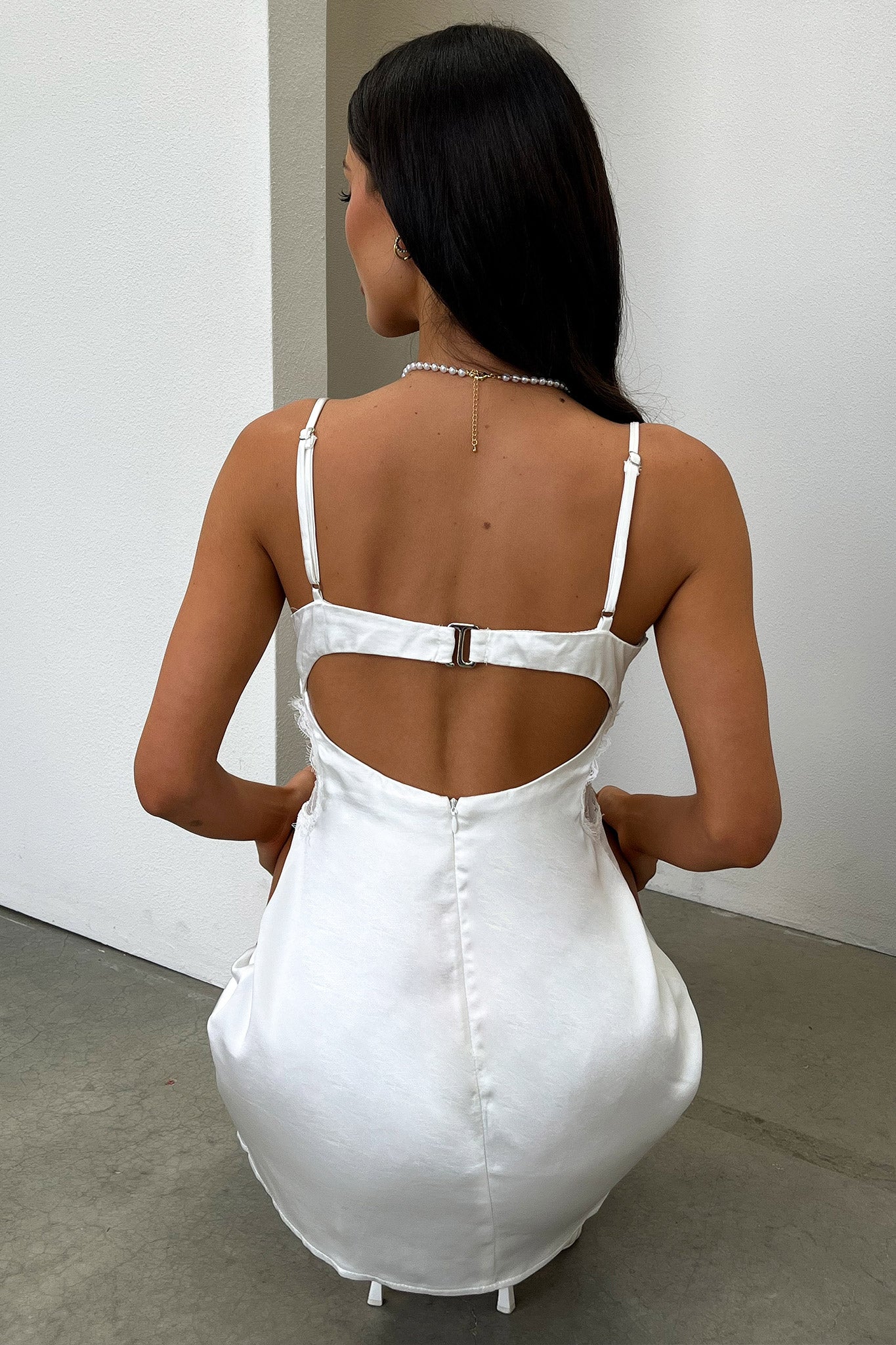 Jupiner Mini Dress for Women - Elegant White Summer Party Dress for Night Out, Date Night, and Special Occasions