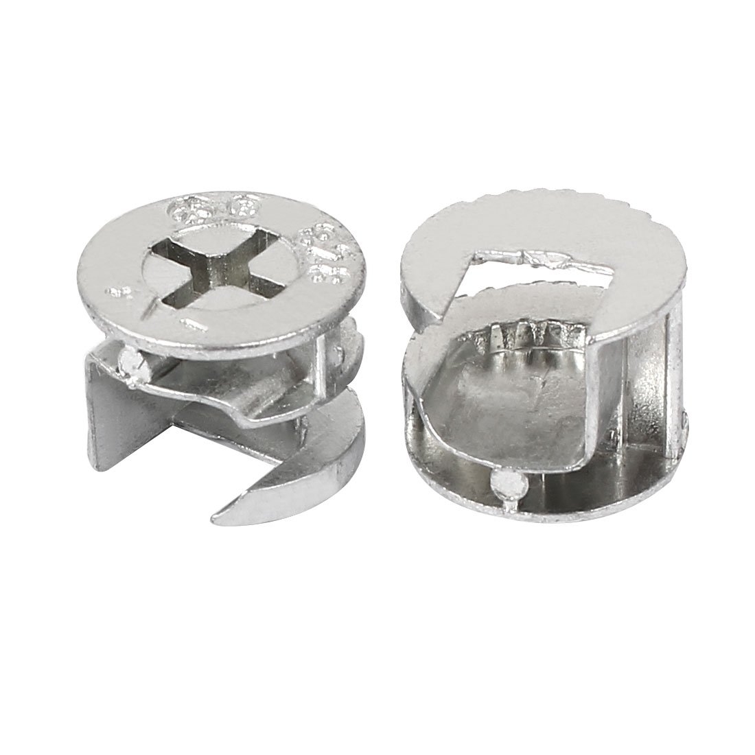 50Pcs 15mm x 11mm Furniture Cam Lock Connectors - Heavy Duty Cabinet Drawer Dresser Wardrobe Panel Fasteners | DIY Home Improvement & Furniture Assembly Accessories