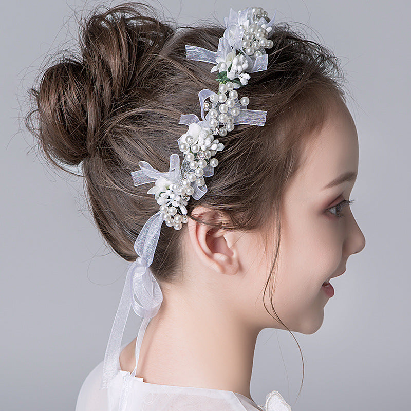 Elegant Floral Headband with Beads - Boho Hair Accessories for Women & Girls - Perfect for Weddings, Festivals, and Special Occasions