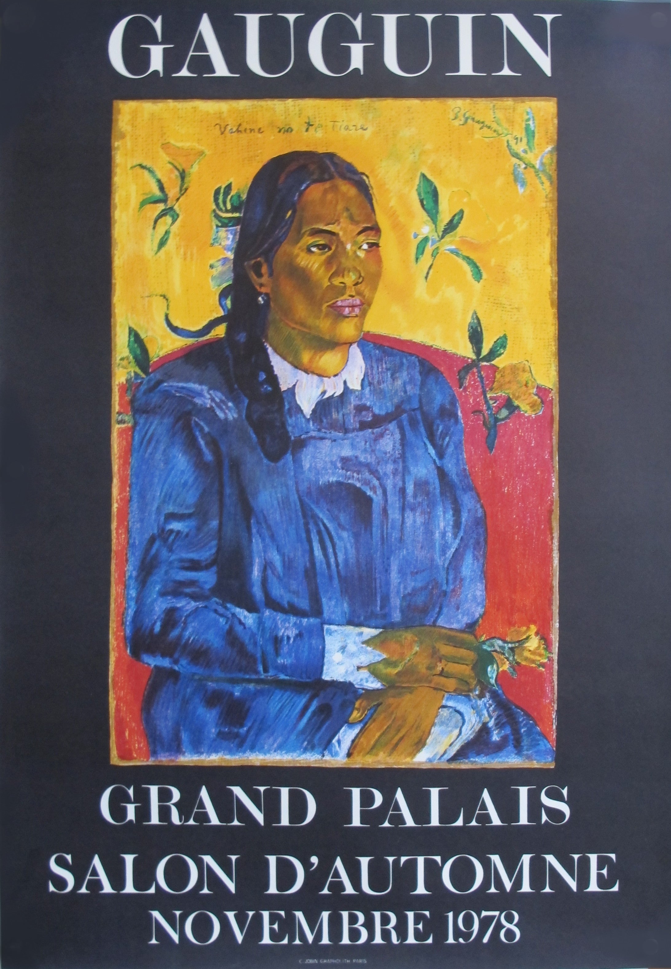 Vintage 1978 Gauguin Exhibition Poster - Grand Palais Salon D'Automne Art Print - Perfect for Home Decor, Office Wall Art & Gallery Displays