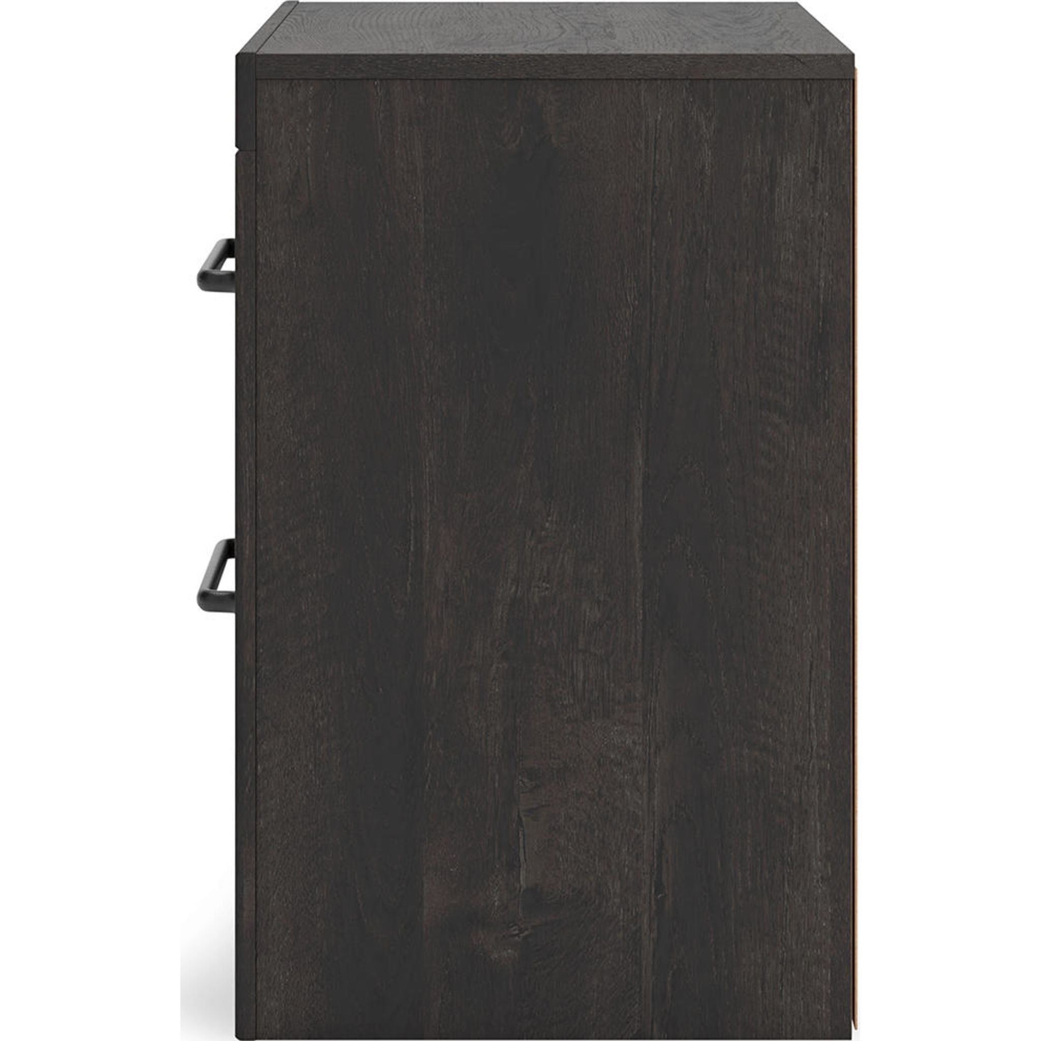 Delmorta Nightstand with USB Ports - Modern Bedside Table with 2 Drawers & Charging Station - Perfect for Bedroom, Living Room, or Dorm Room Organization