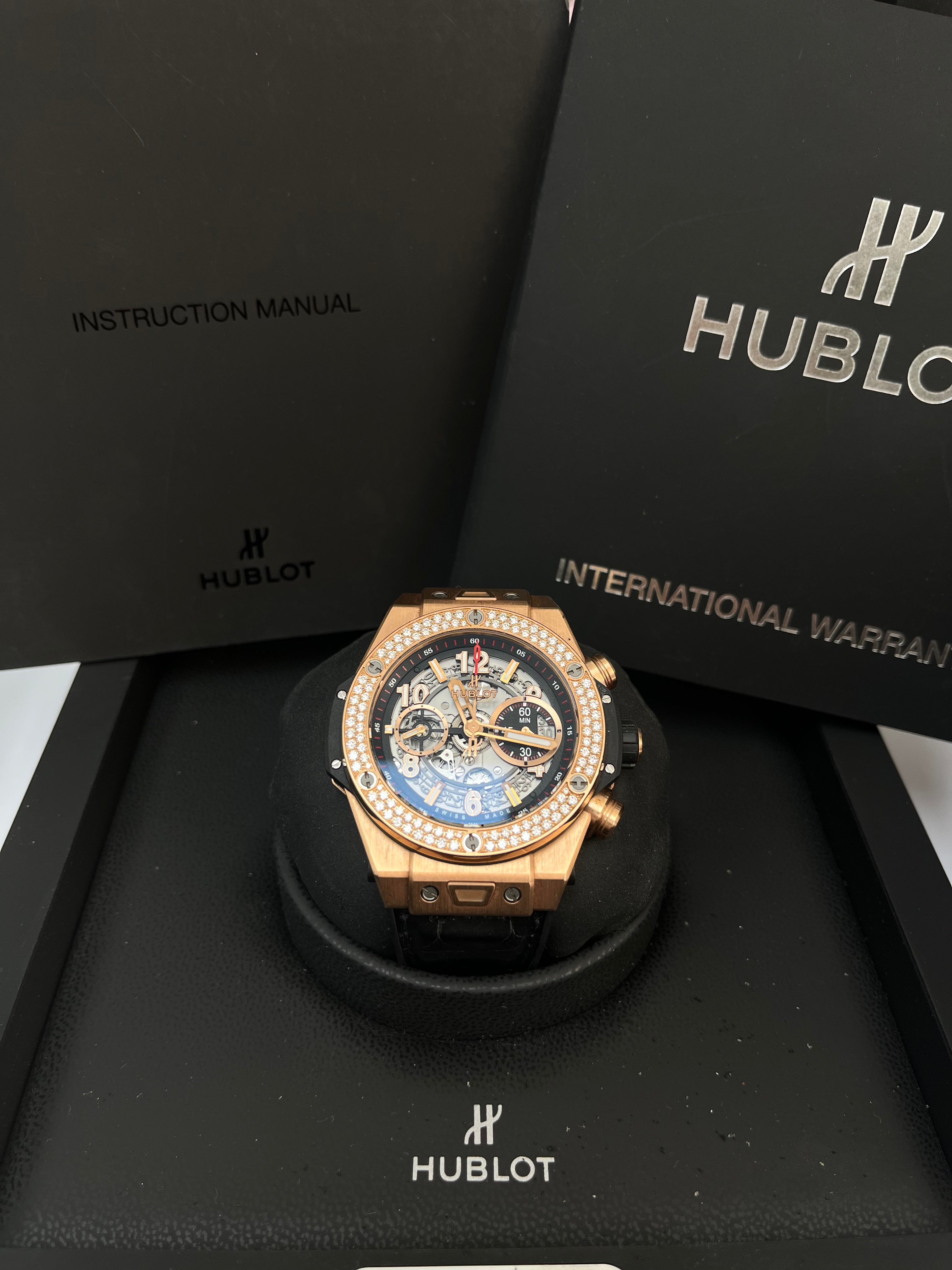 Hublot Big Bang Unico 45mm King Gold Men's Automatic Watch with Silver Dial - Ref 411.OX.1180.RX.1104 | Luxury Swiss Timepiece for Business, Gala & Special Occasions