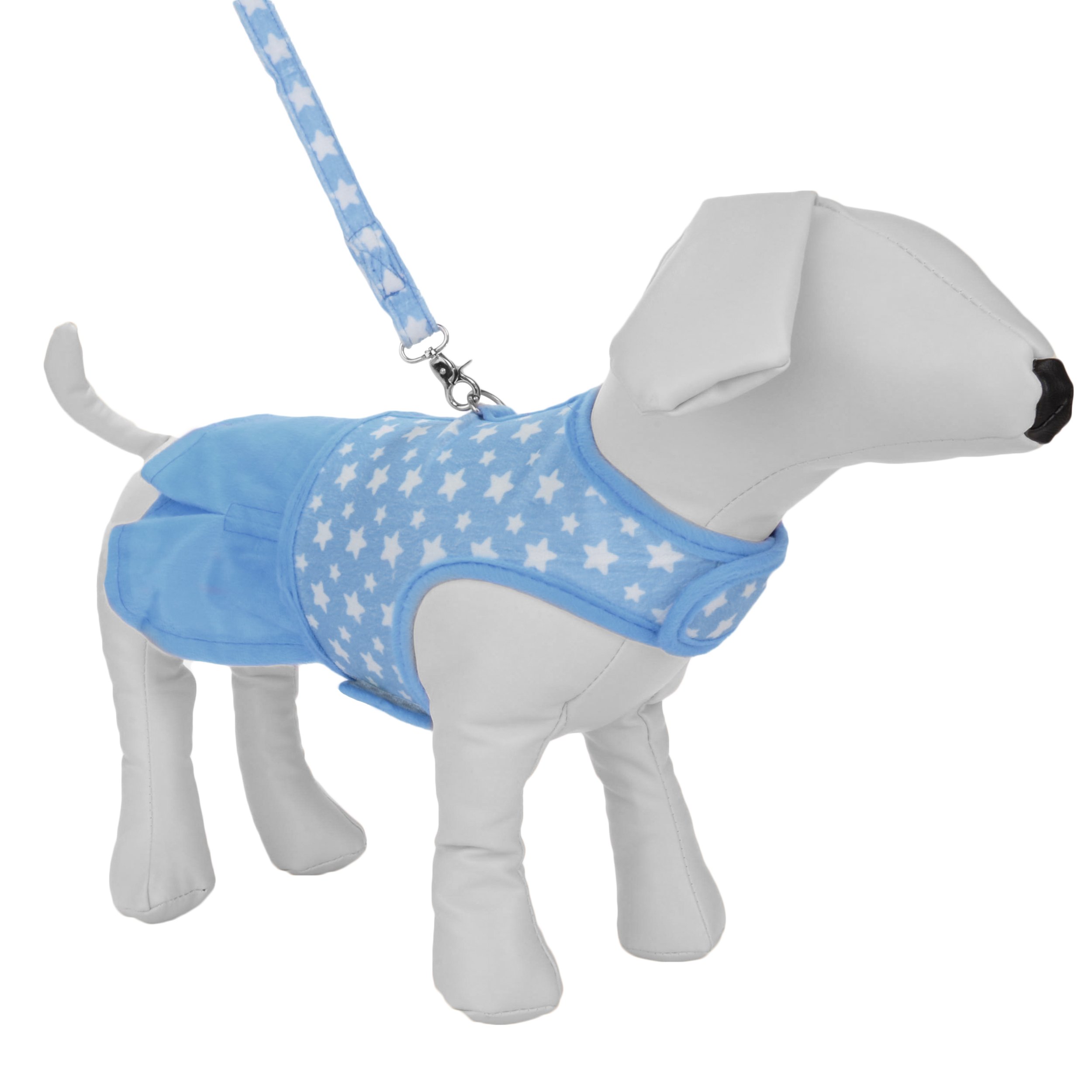 Stylish CueCue Pet Lucky Stars Dog Dress with Choke-Free Harness & Leash Set - Perfect for Small Dogs, Puppies & Fashionable Pet Outfits for Walks, Parties & Photo Shoots