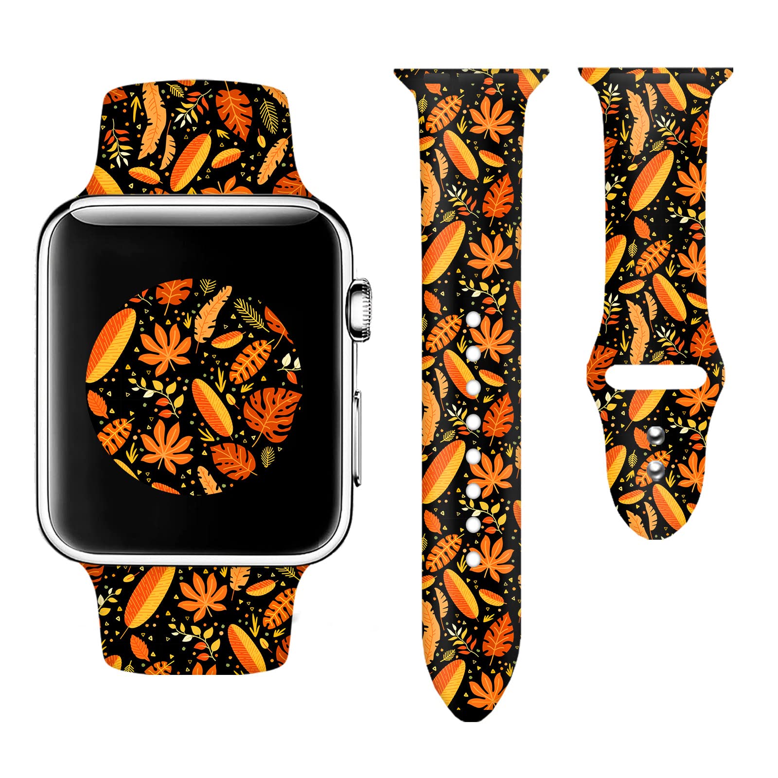 Premium Apple Watch Bands Compatible with 38mm 40mm 41mm 42mm 44mm 45mm 49mm - Soft Silicone Replacement Strap for iWatch Series 7/6/5/4/3/2/1/SE - Adjustable Unisex Wristband for Men & Women - Perfect for Workouts, Daily Wear & Holiday Gifts