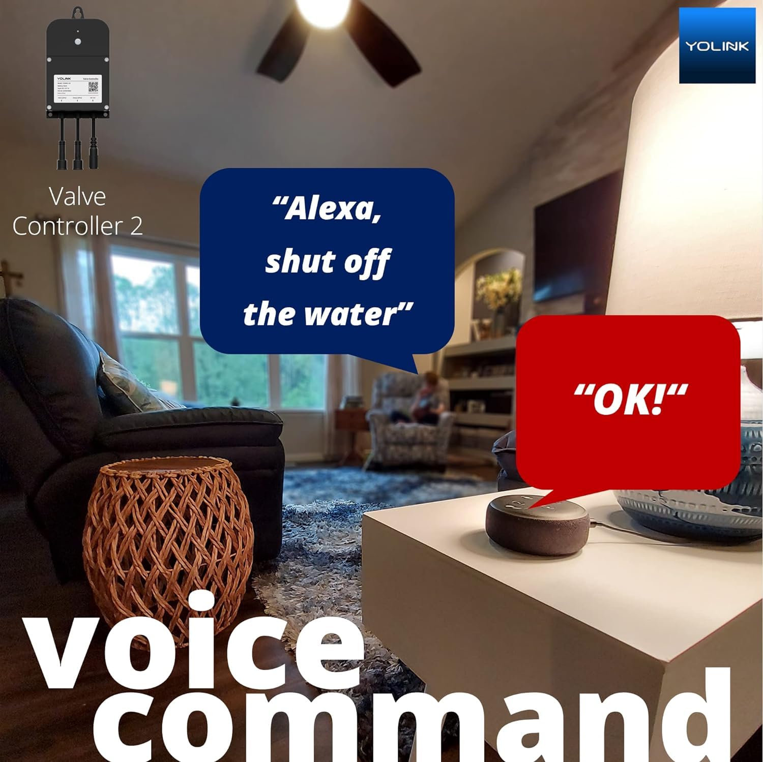 YoLink Smart Water Valve Controller 2 with Bulldog Valve - DIY Installation, Alexa/Google Assistant/IFTTT Compatible - Remote Water Shutoff for Home Protection - Perfect for Leak Prevention & Vacation Security