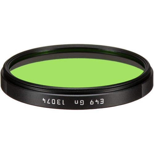 Leica E49 Green Filter for M Series Cameras - Enhance Contrast & Reduce Glare - Perfect for Landscape & Black & White Photography