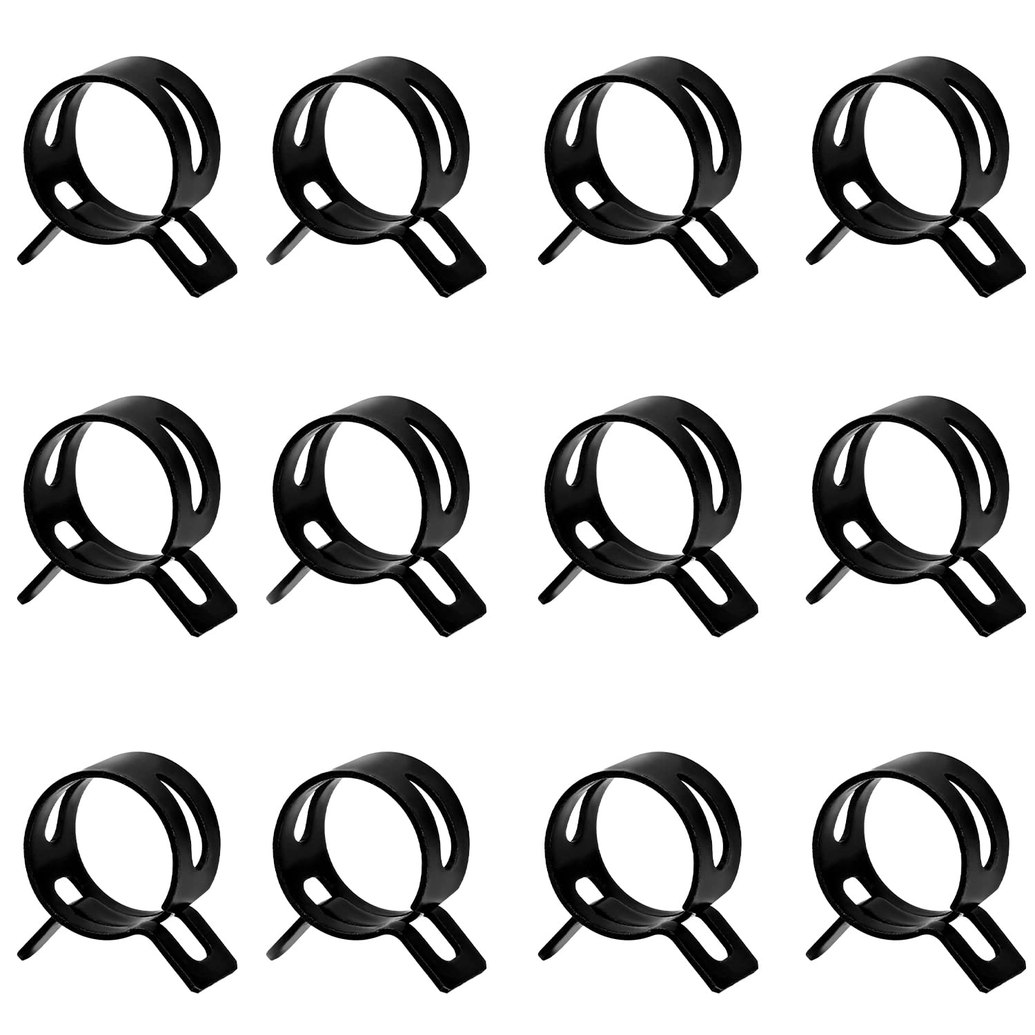 MroMax 20Pcs 20mm Hose Clamps for Fuel/Vacuum/Air/Water Pipes - Automotive Use