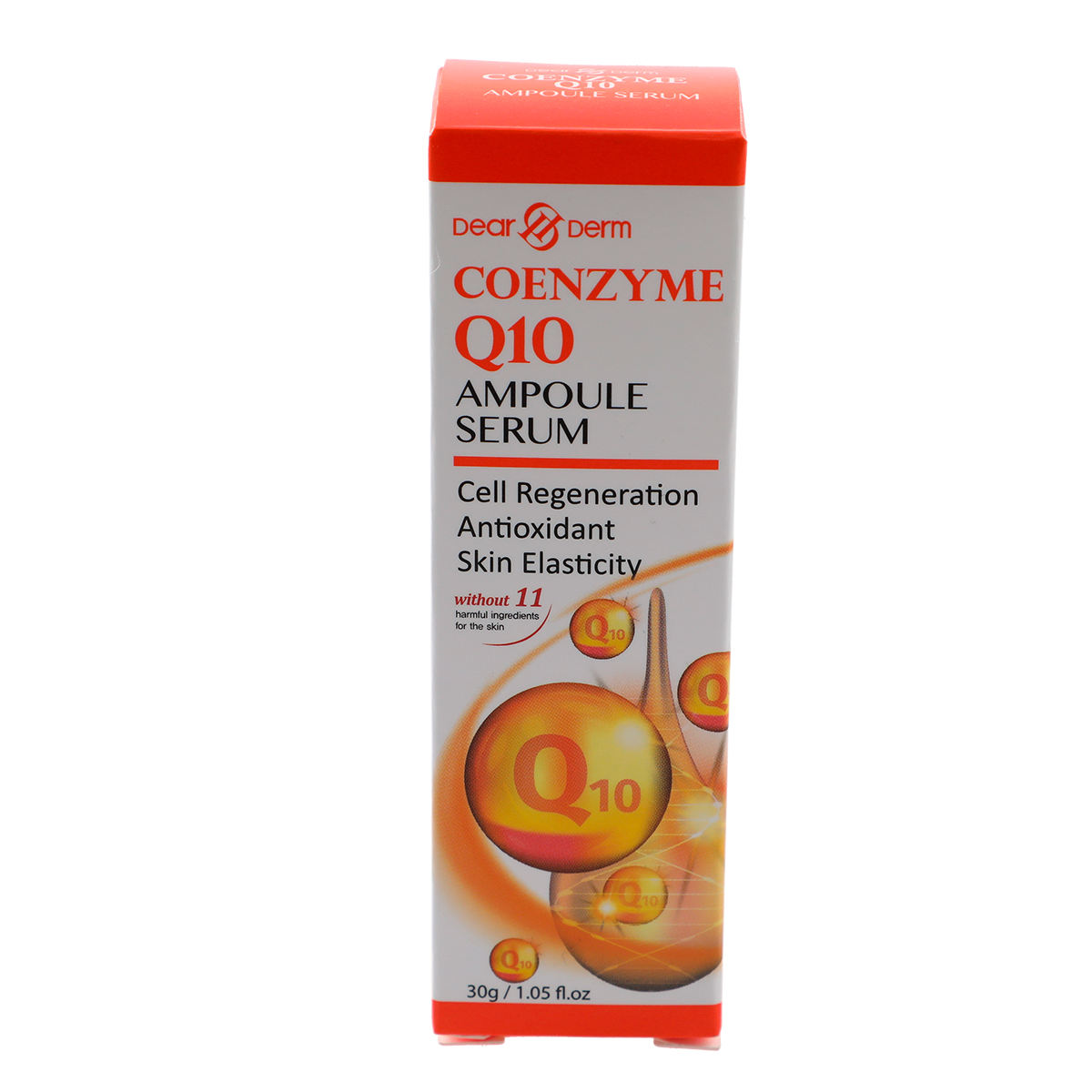 Coenzyme Q10 Ampoule Serum for Anti-Aging & Skin Rejuvenation - Hydrating Facial Treatment for Wrinkles & Fine Lines - Day & Night Skincare Routine