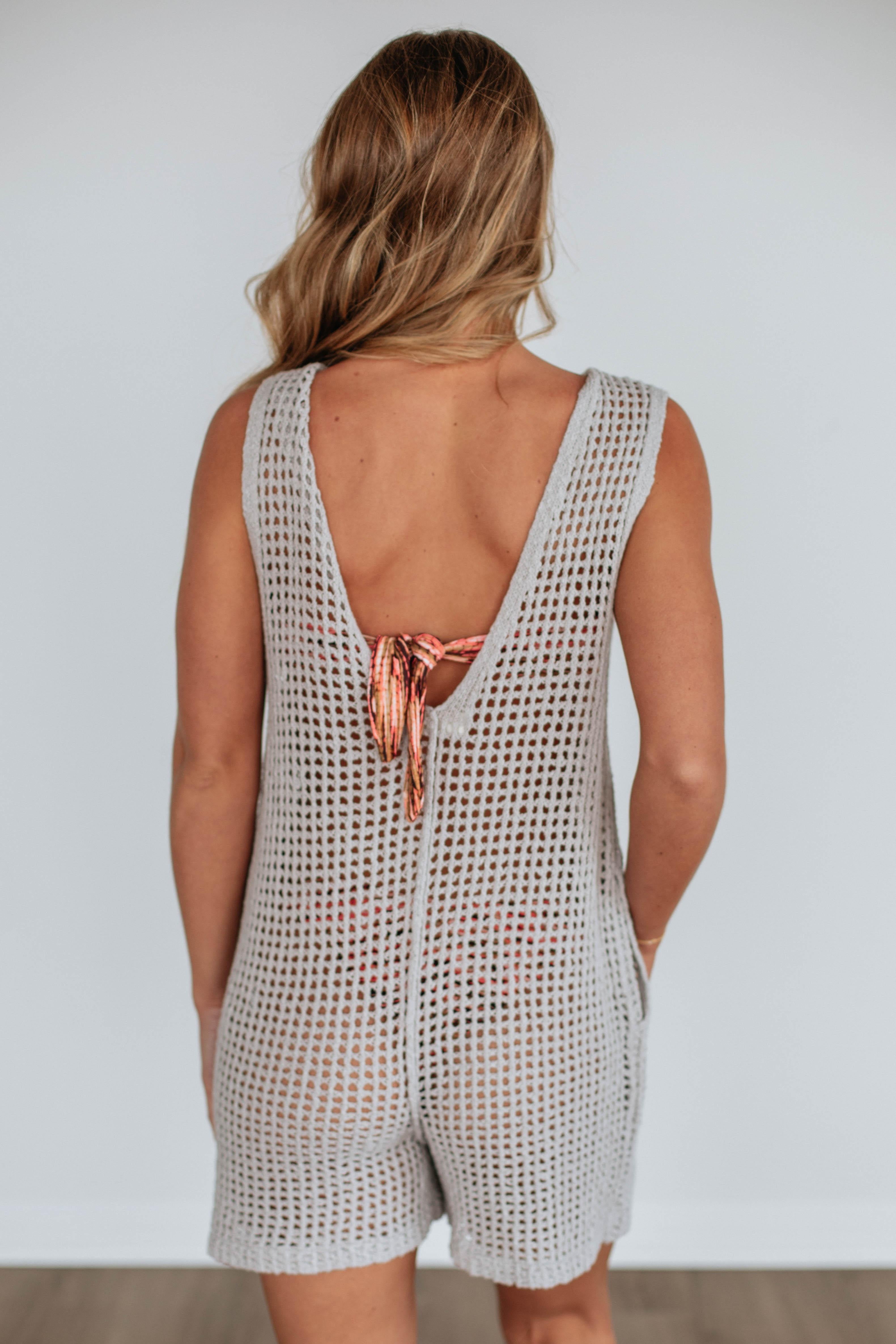 Farro Knit Romper for Women - Soft & Comfortable Jumpsuit for Casual Wear, Lounge, and Travel | Stylish One-Piece Outfit