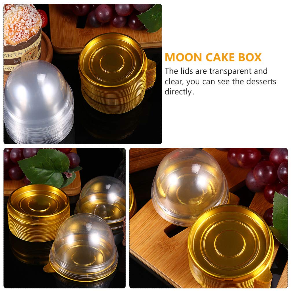 DOITOOL 150pcs Egg Yolk Crisp Packaging Box - Premium Mooncake Holder & Wrapping Tray for Bakery, Dessert Display, and Gift Packaging - Perfect for Mid-Autumn Festival, Parties, and Pastry Storage