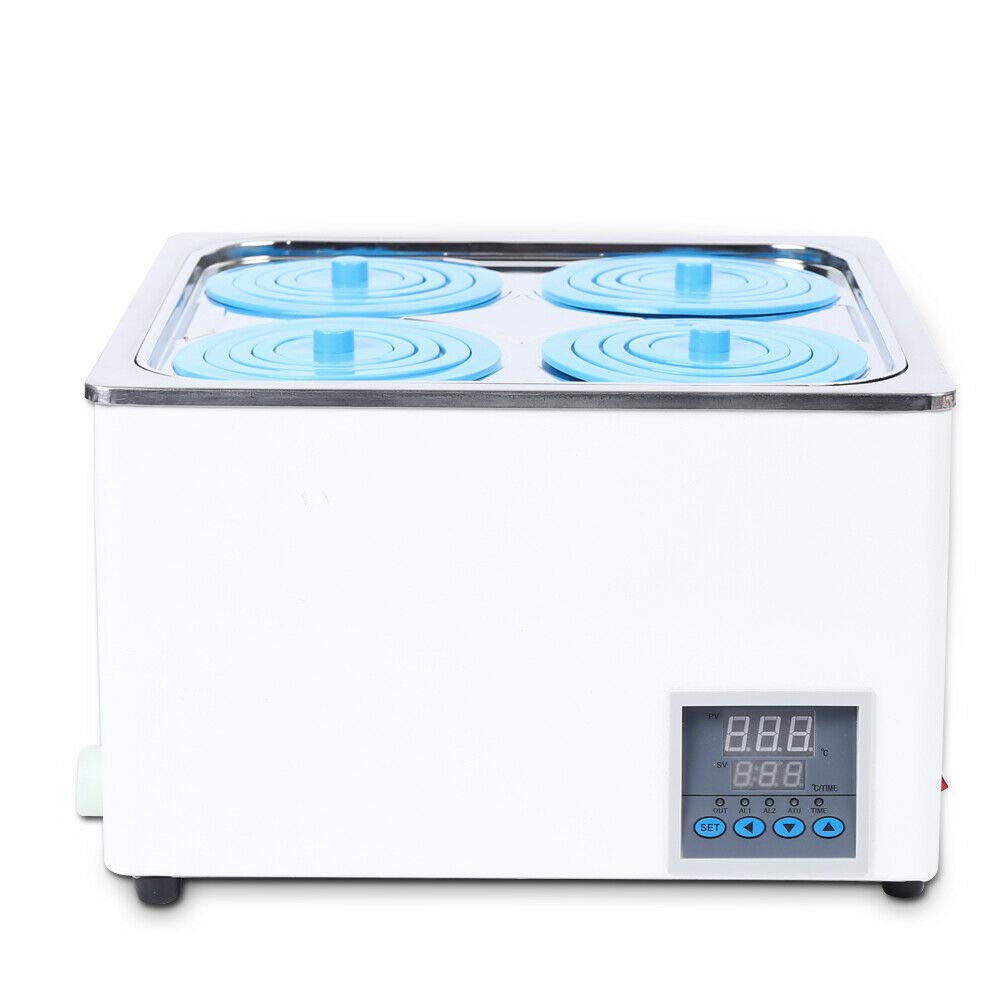 3L Digital Thermostatic Water Bath - 300W 110V Laboratory Water Bath Heater with Precise Temperature Control up to 100°C (4x3L) - Ideal for Scientific Experiments, Medical Labs & Chemical Research