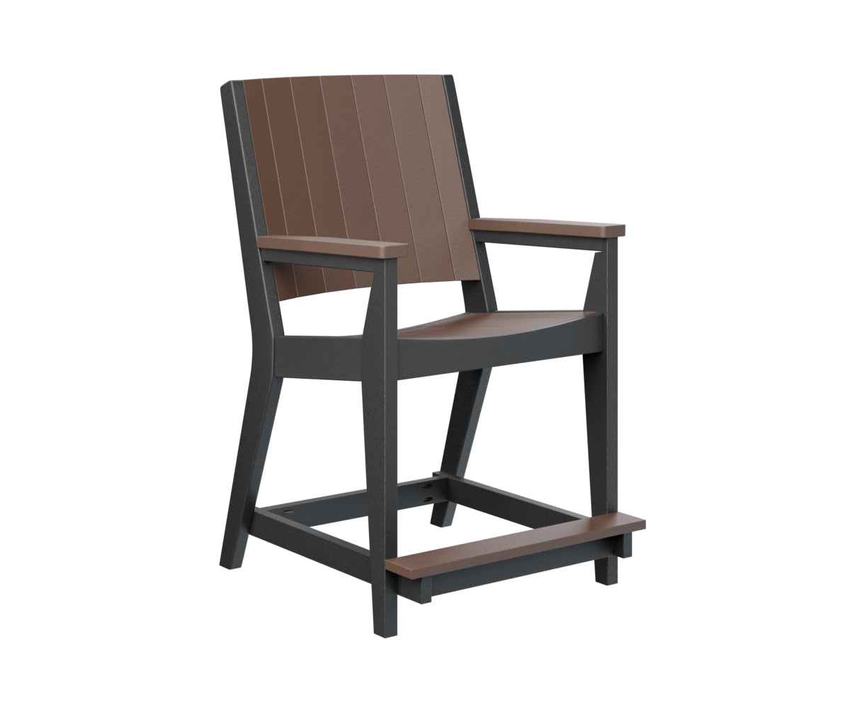 Berlin Gardens Mayhew Chat Counter Chair - Stylish Bar Stool for Kitchen Island, Breakfast Nook & Home Decor - Durable Indoor/Outdoor Use