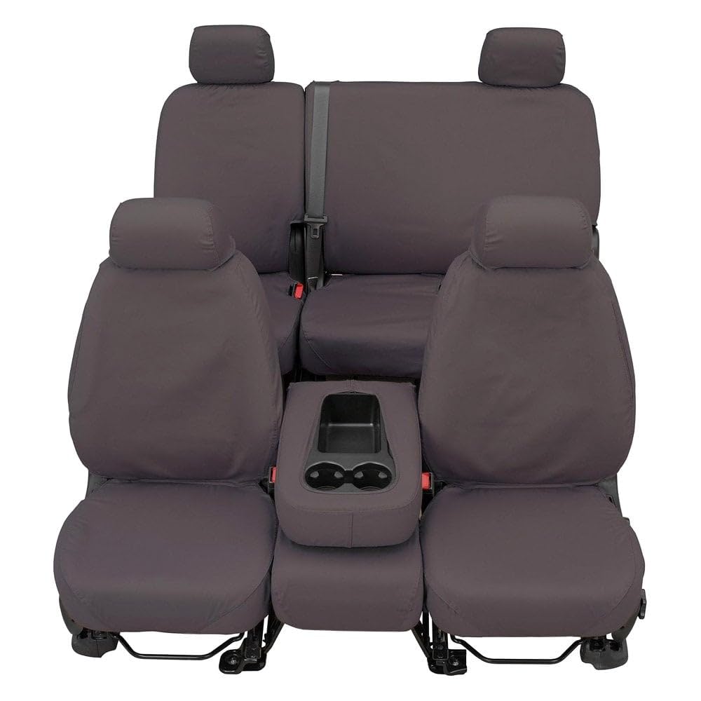 Covercraft Polycotton Custom Seat Covers - Universal Fit, Grey Color - Perfect for Car, Truck & SUV Protection | Durable & Washable Fabric for Everyday Use