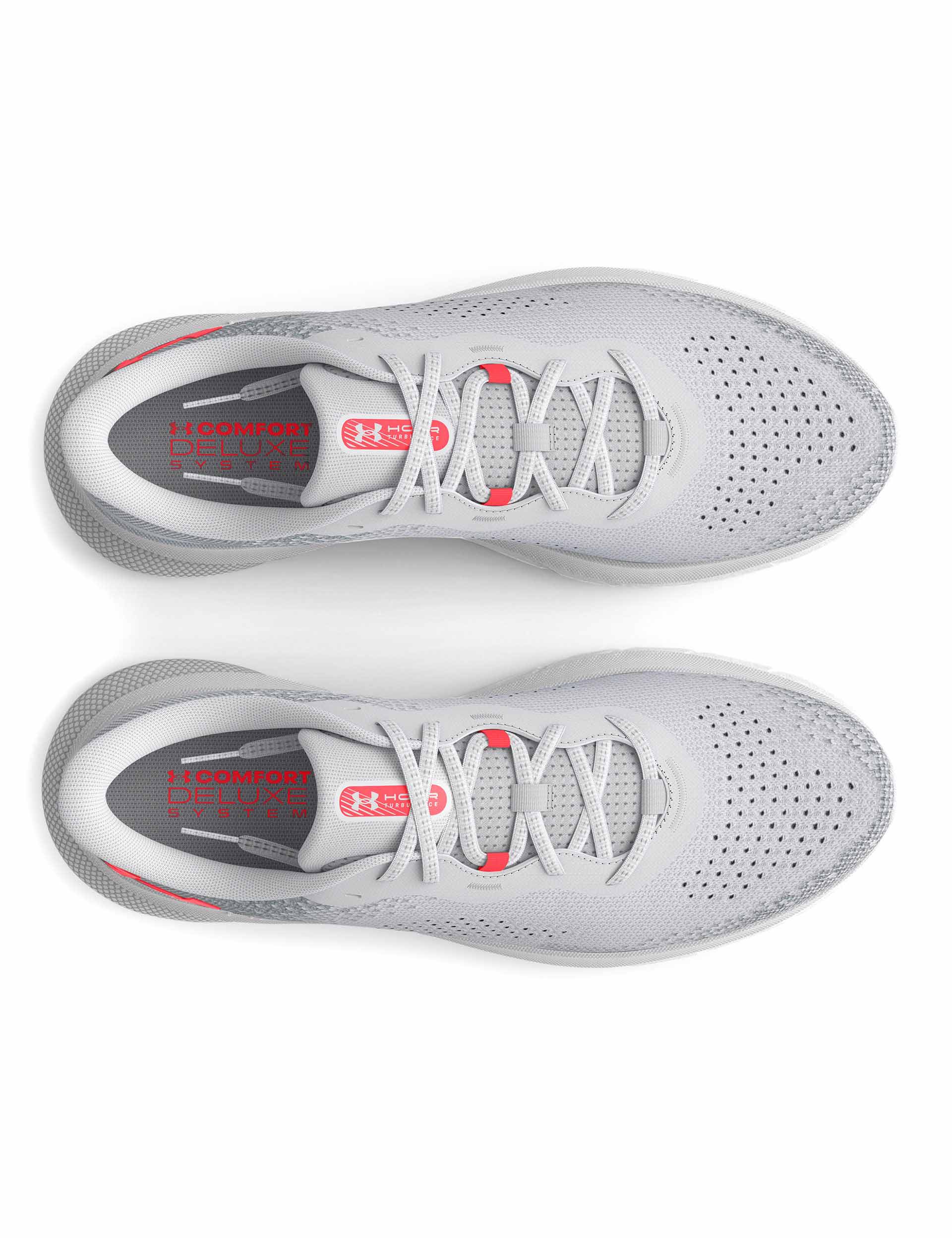 UA HOVR Turbulence 2 Running Shoes for Men - Lightweight Cushioned Training Sneakers in Halo Grey/Mod Grey | Perfect for Jogging, Gym Workouts & Daily Wear