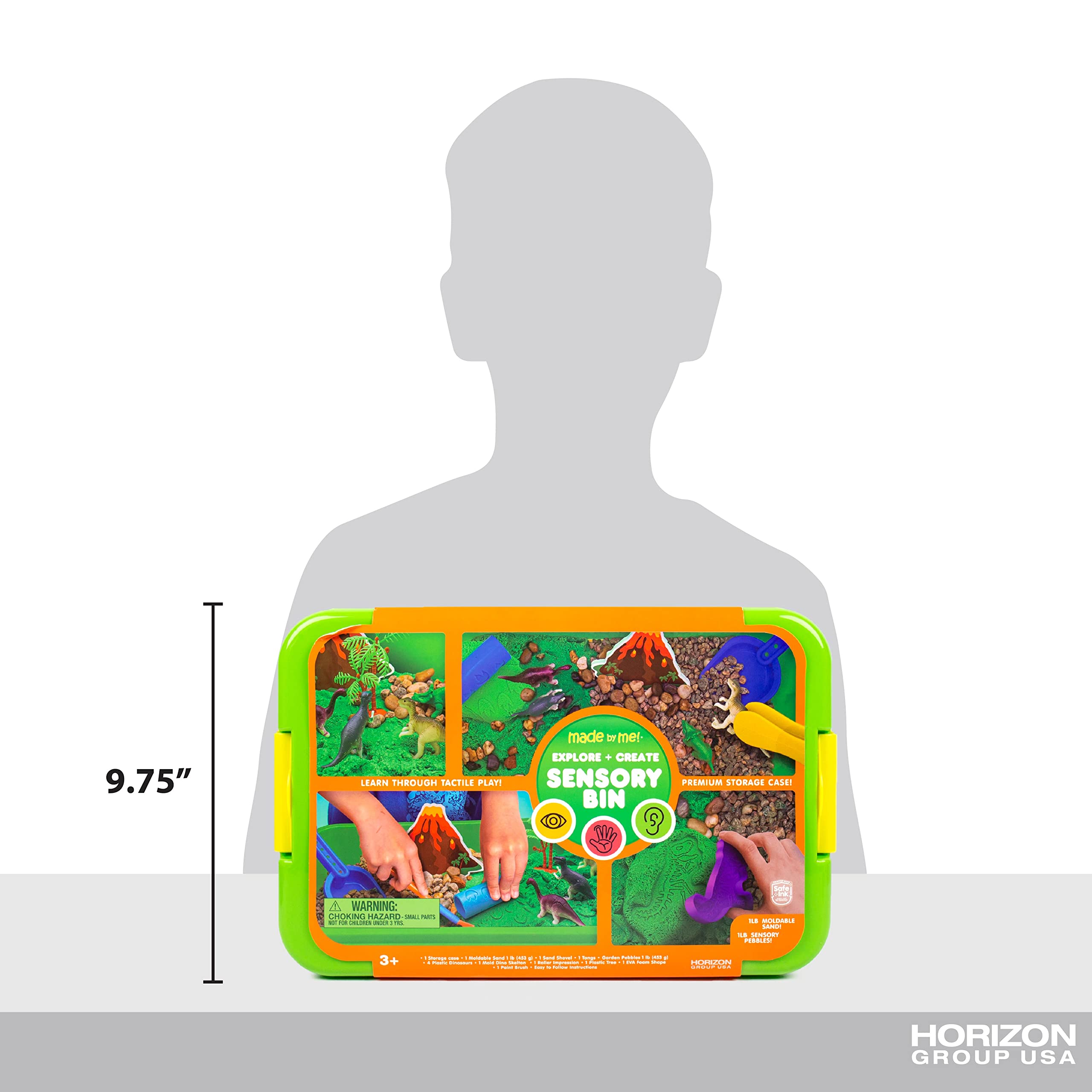 Explore + Create Dino Galaxy Sensory Bin - All-in-One Tactile Sensory Toys for Toddlers 3+ | Fine Motor Skills Development & Learning Through Play | Perfect for Preschool Activities, Autism Therapy & Sensory Play at Home