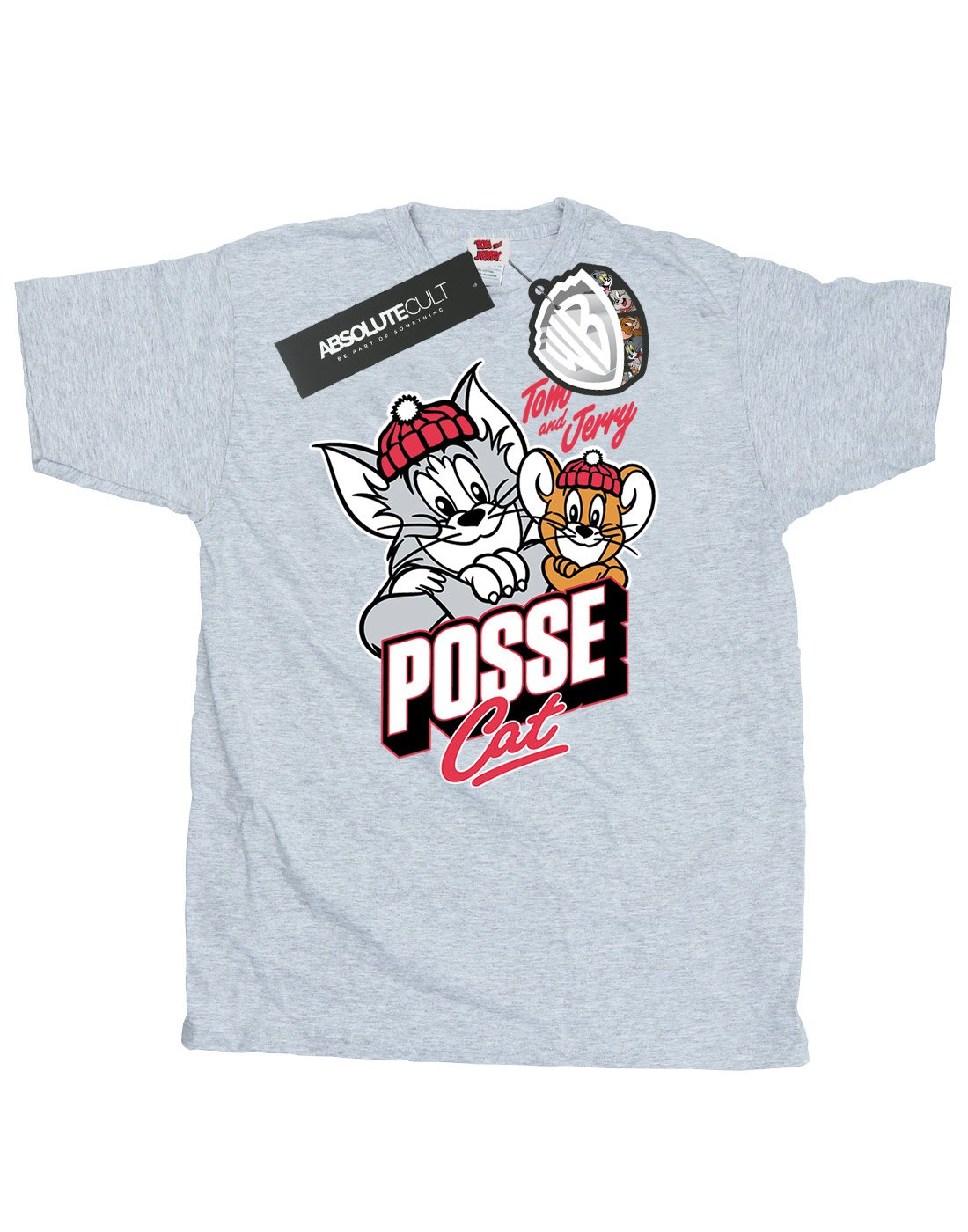 TOM and JERRY Men's Graphic T-Shirt - Cartoon Cat Print Cotton Tee for Casual Wear - Medium Size Sport Grey - Perfect for Everyday Outfits & Fan Gifts
