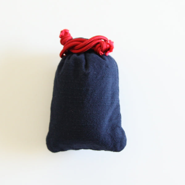 Katazome Small Talisman Bag - Mt. Fuji Drawstring Pouch | Japanese Traditional Craft Gift for Travel & Protection | Perfect for Jewelry, Amulets & Good Luck Charms