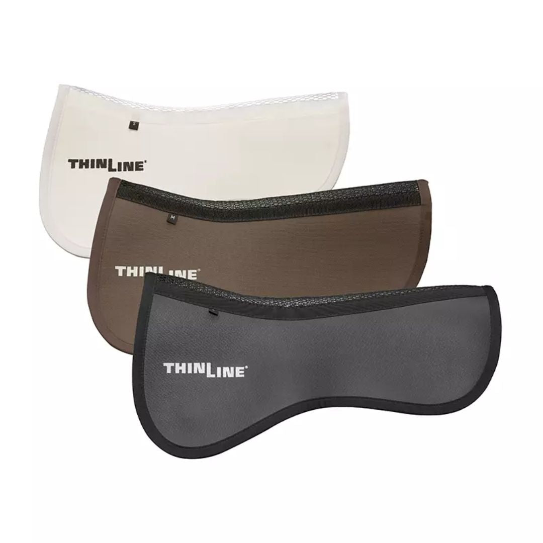 Thin Line Perfect Fit Trim Halfpad - Breathable & Lightweight Horse Saddle Pad for Comfort & Performance | Ideal for Dressage, Jumping & Trail Riding
