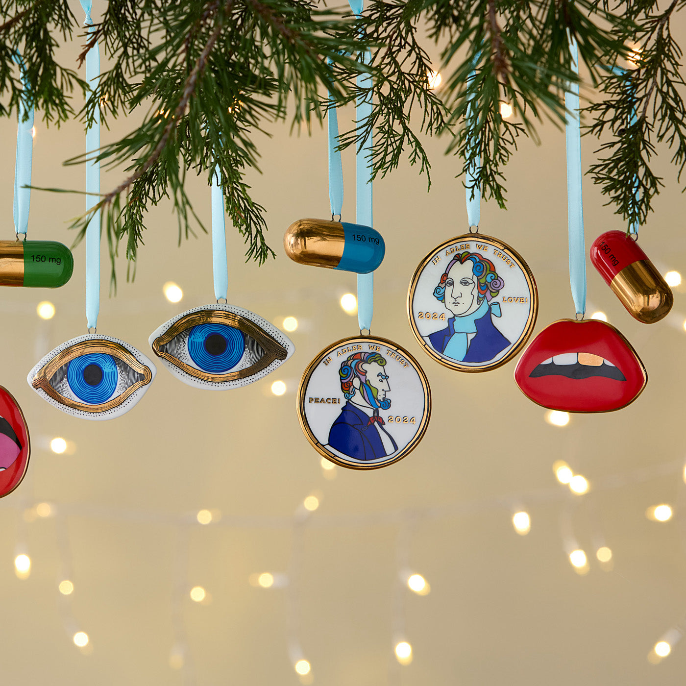 Peace & Love 2024 Christmas Ornament - Handmade Holiday Tree Decoration for Home, Office & Gifts | Perfect for Xmas Decor, Party Favors & Festive Celebrations
