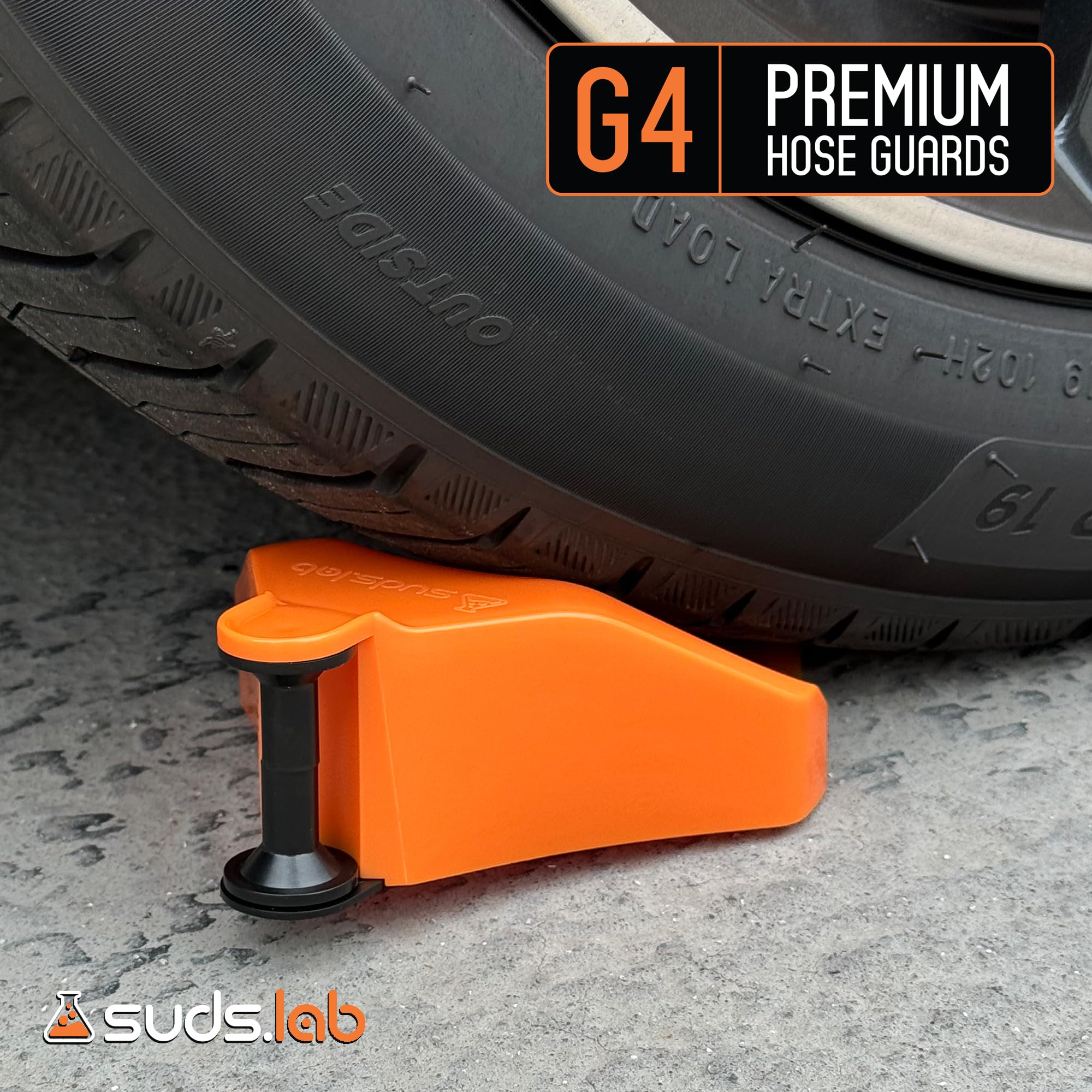 Suds Lab Car Hose Guide Roller Tool - Universal Vehicle Wash Accessory for Cars, Trucks, Motorcycles & Garden Hoses | Perfect for Auto Detailing, Tire Cleaning & Home Car Washing Stations