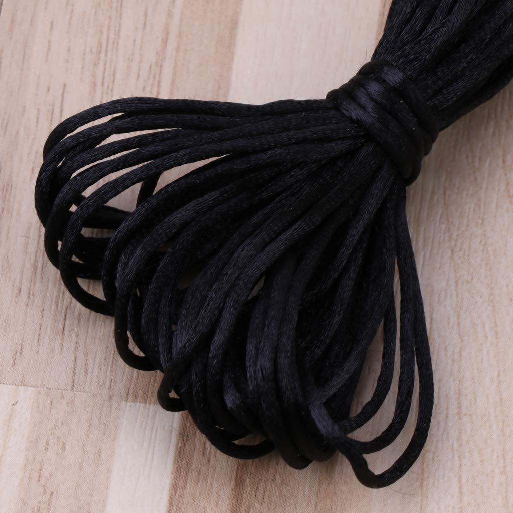 Kimnny Satin Nylon Cord - 5M 1.5mm White Baby Teething Necklace Making Supplies for Moms | Safe Chewable Teether Accessories for Infants & Toddlers | DIY Pacifier Clips & Sensory Toys