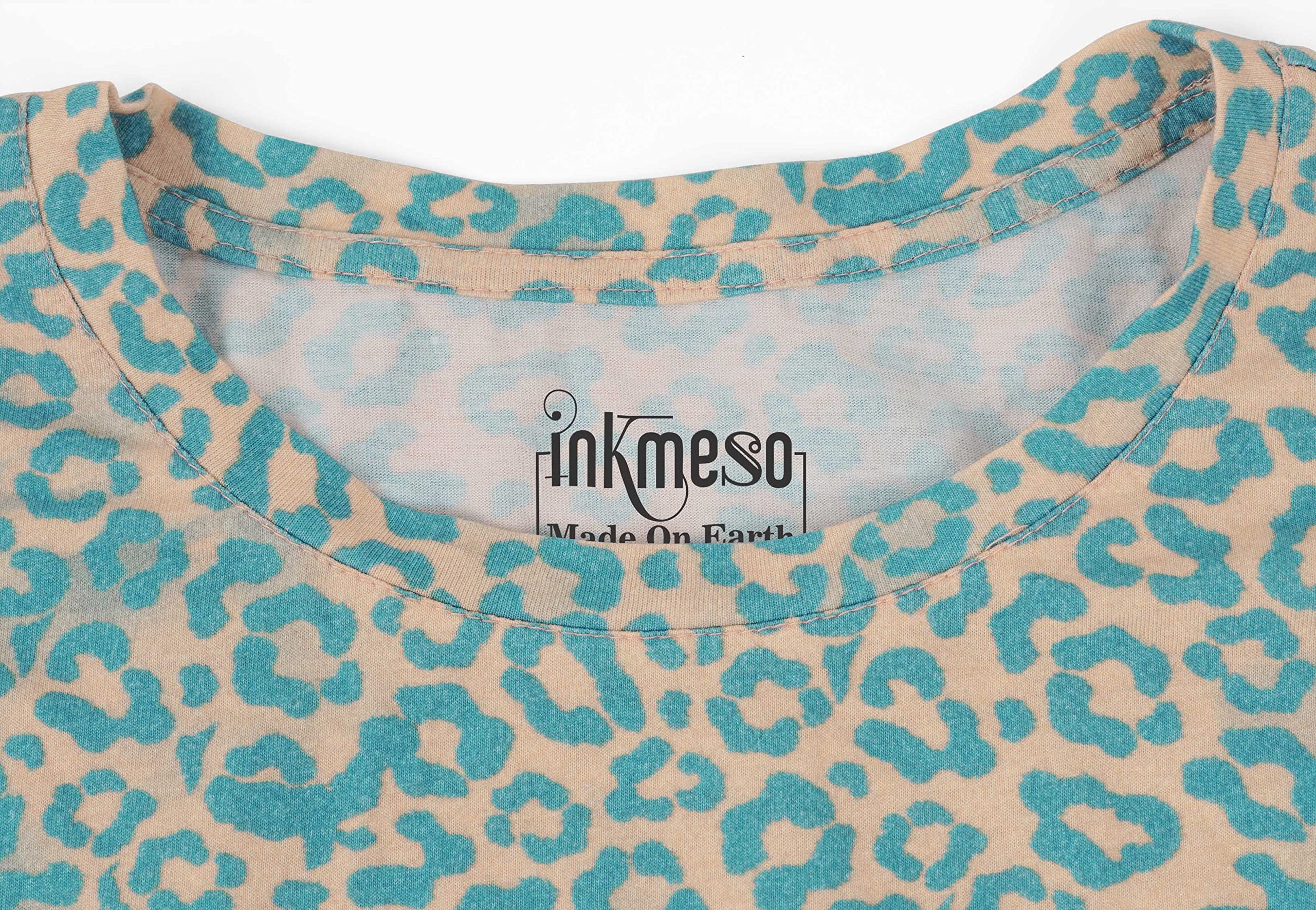 Inkmeso Men's Half Sleeve T-Shirt - Loose Fit Casual Printed Tee for Summer, Beach, Holiday & Everyday Wear - Comfortable Cotton Shirt for Outdoor Activities, Travel and Relaxation
