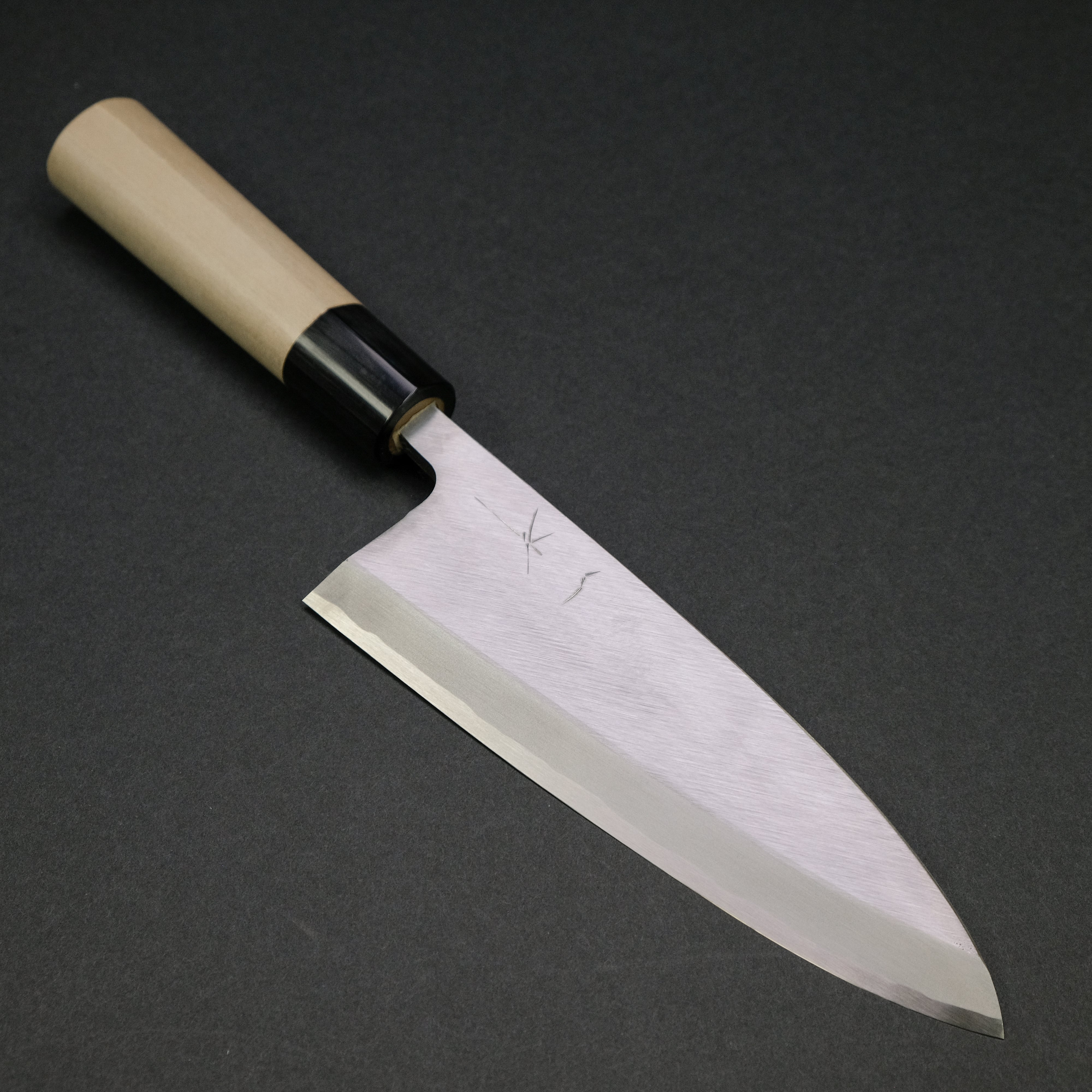 Hitohira Gorobei Blue #2 Deba Knife 180mm - Japanese Chef Knife with Ho Wood D-Shaped Handle - Perfect for Sushi, Fish Filleting & Asian Cuisine
