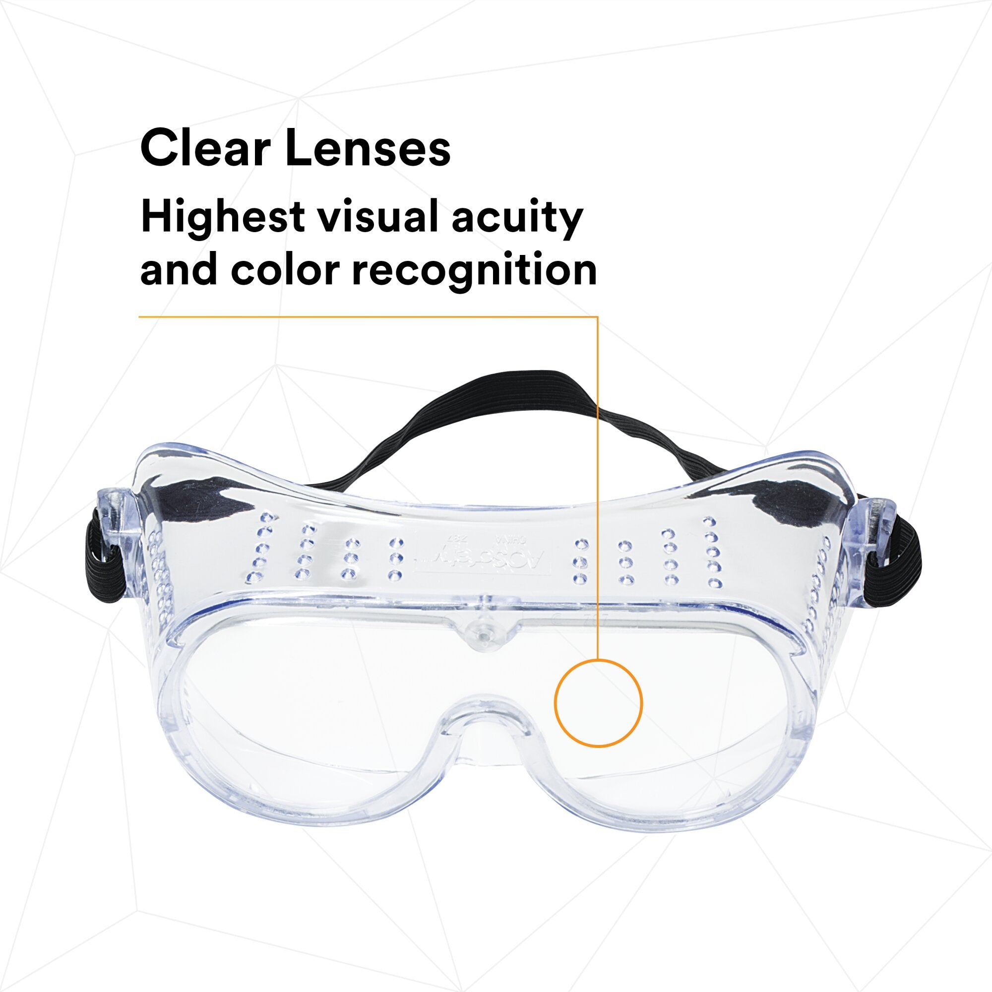 3M 332 Impact Safety Goggles - Anti-Fog, Clear Lens - ANSI Z87.1 Certified for Eye Protection - Ideal for Construction, Woodworking & Lab Work