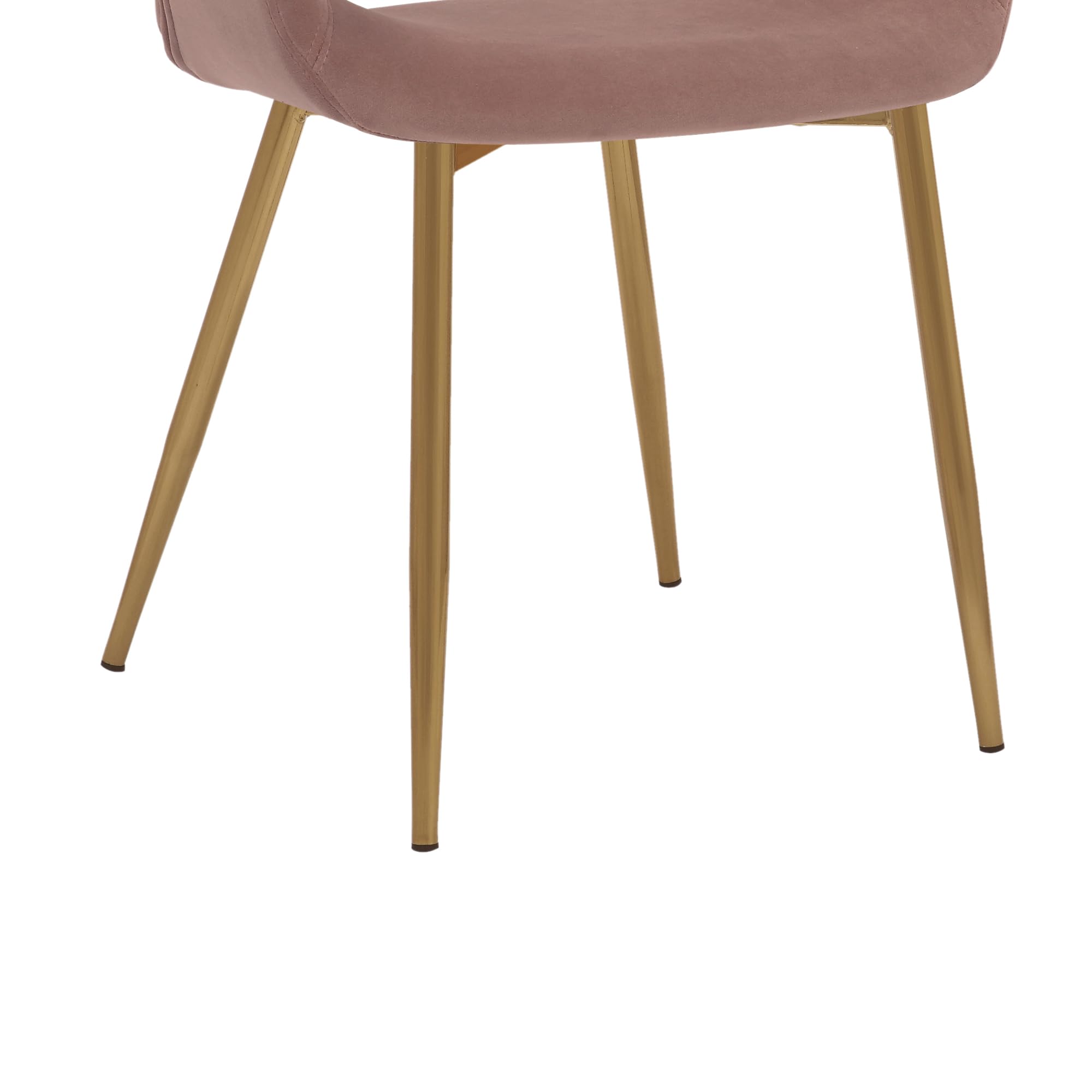 Armen Living Gigi Velvet Dining Chairs with Metal Legs - Set of 2, 19