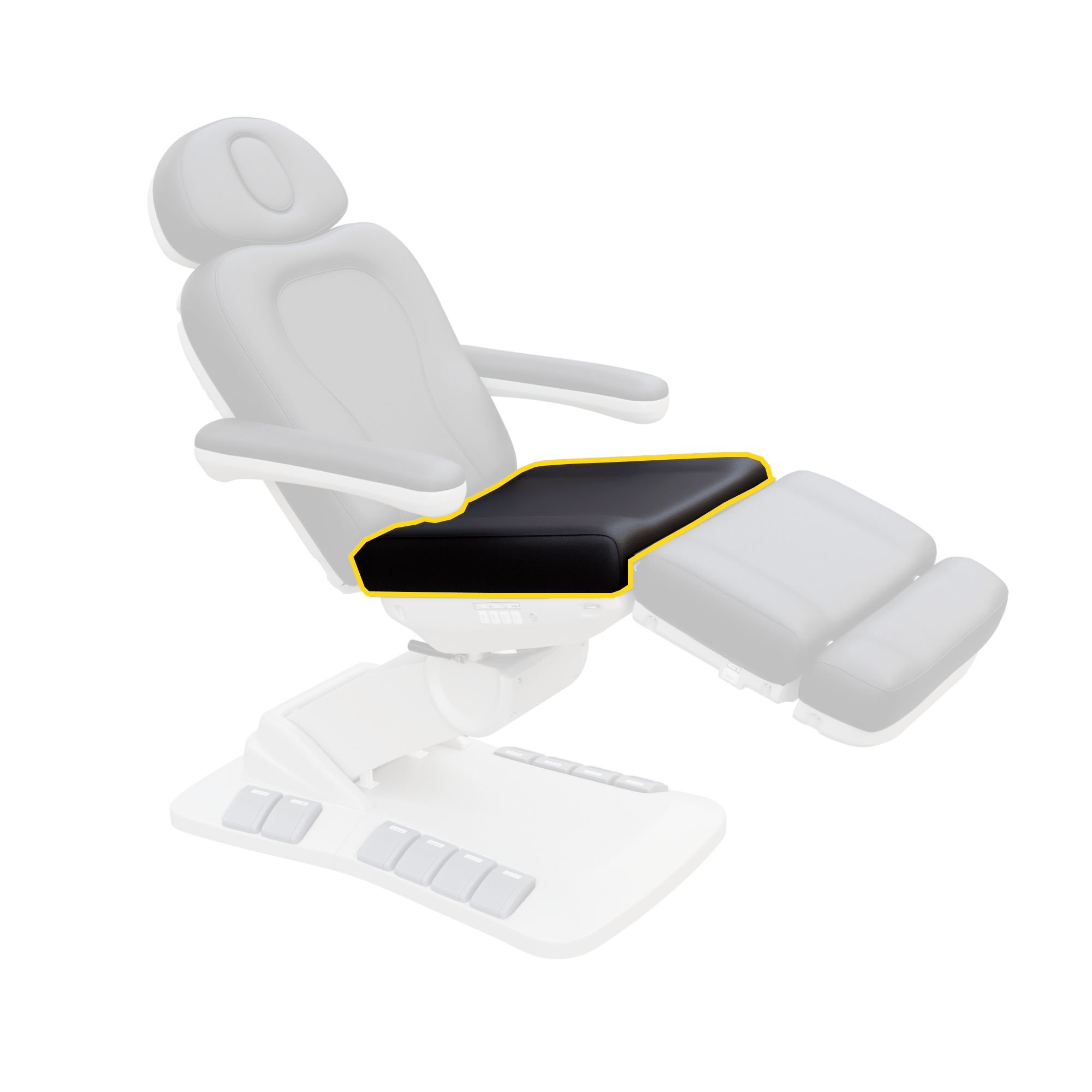 2246EB Treatment Chair Seat Cushion - Replacement Cushion for Massage & Spa Chairs - Comfortable & Durable for Clinics, Salons & Home Use