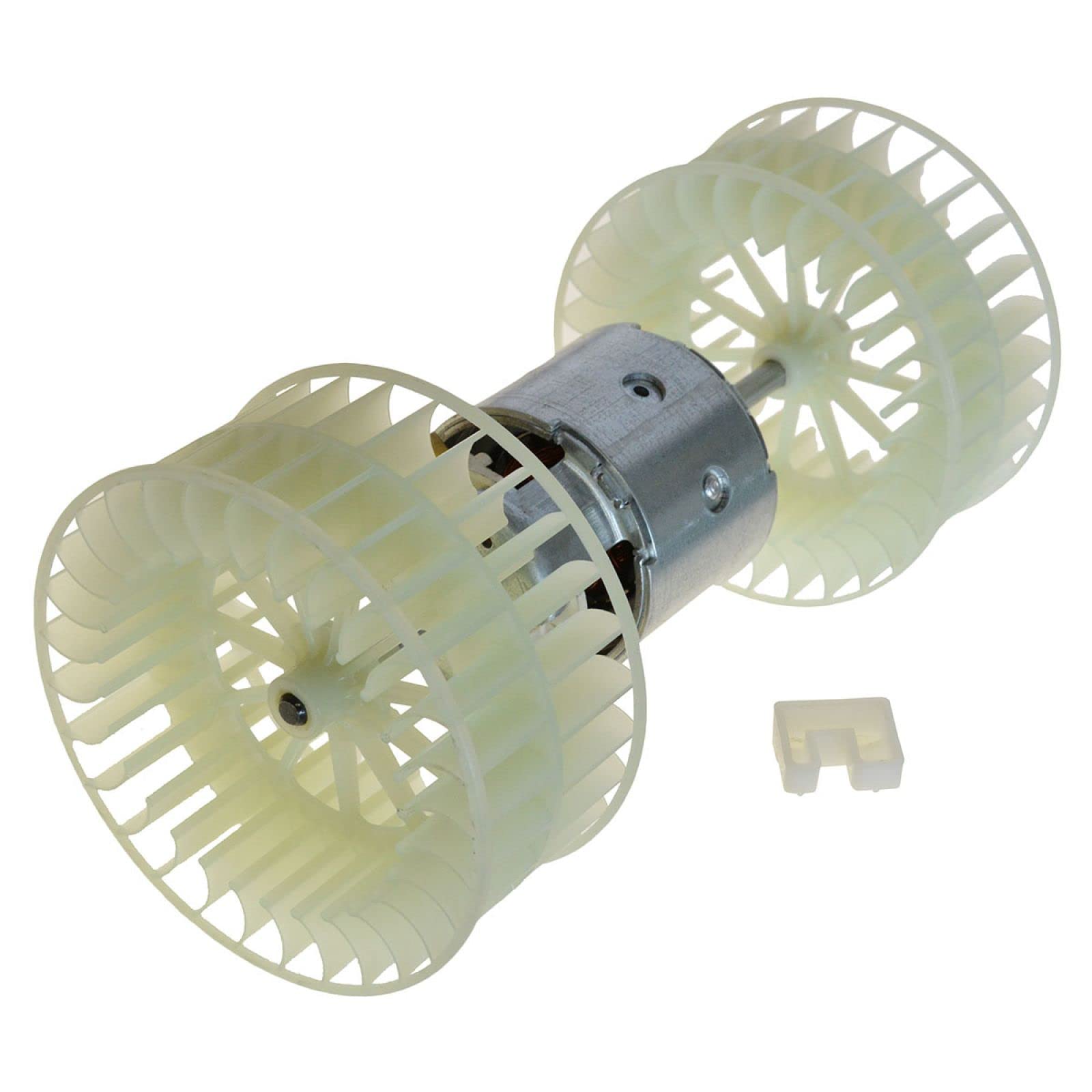 TRQ Heater Blower Motor with Dual Fan Cage - Replacement for 1990-1993 Mercedes-Benz 300SL, 500SL, 600SL & 1994-2002 SL320, SL500, SL600 - Perfect for HVAC System Repair & Winter Driving Comfort