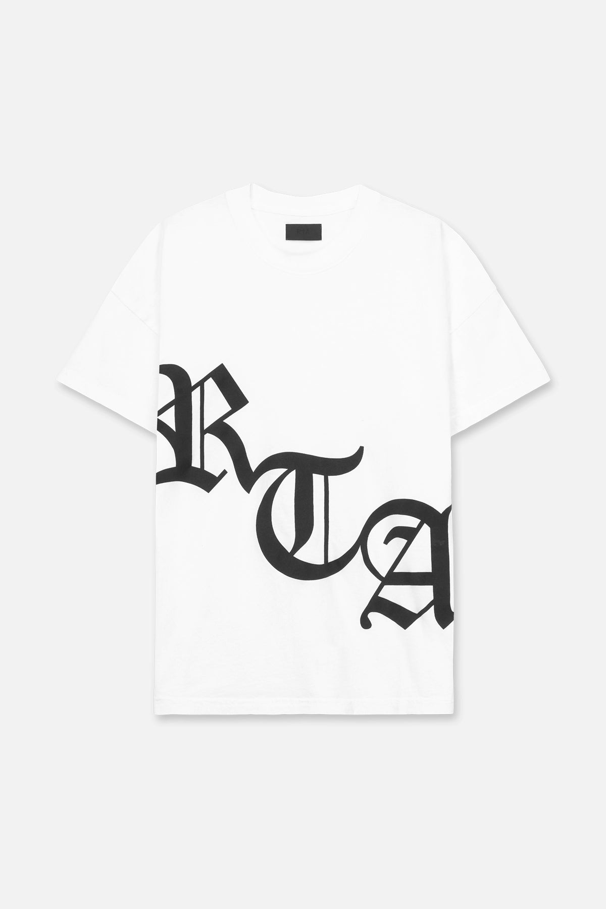 Old English Graphic Short Sleeve T-Shirt for Men - White Cotton Crew Neck Tee - Casual Streetwear, Vintage Style, Everyday Wear
