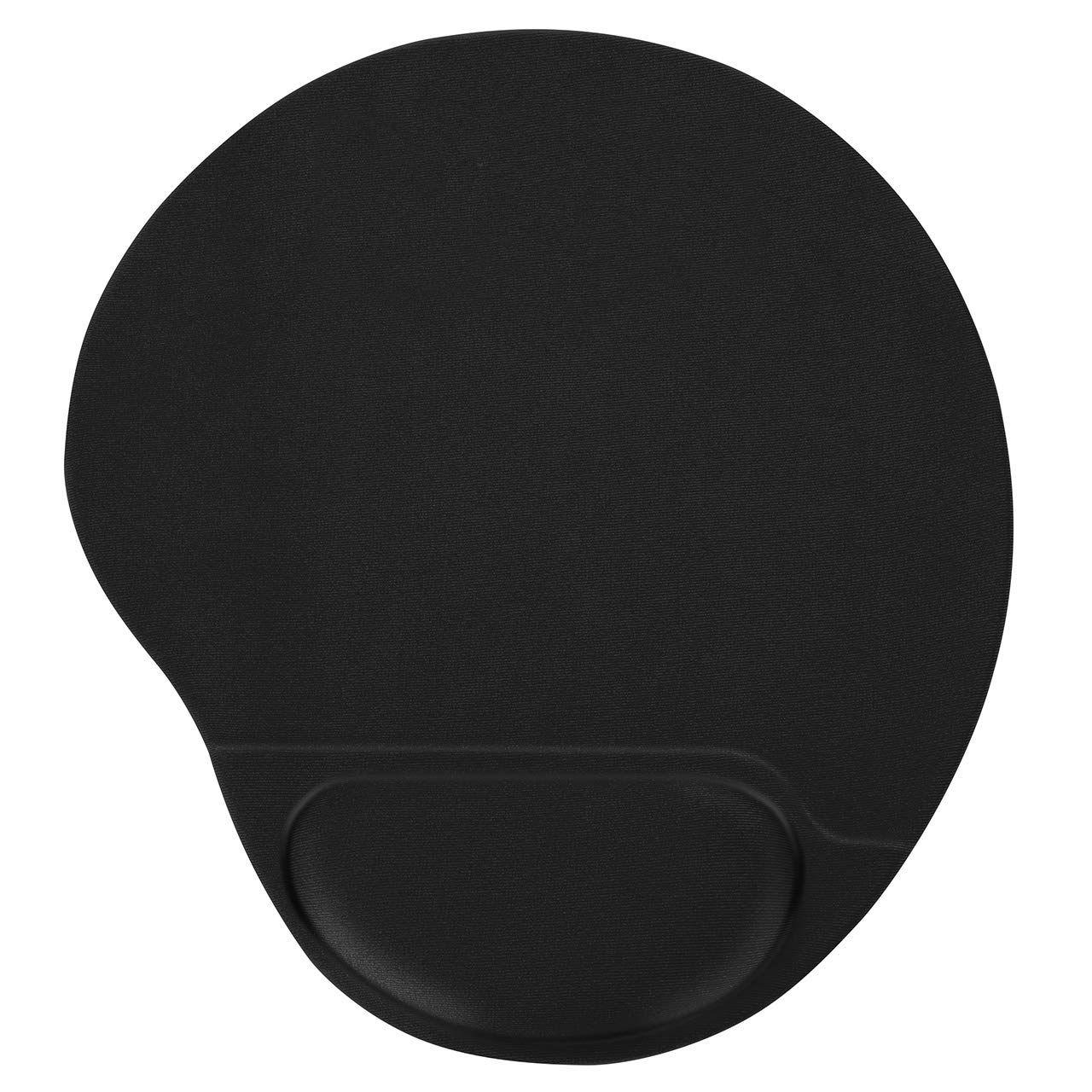 Ergonomic Gel Mouse Pad with Wrist Support - Comfortable Wrist Rest for Pain Relief, Perfect for Office, Gaming & Laptop Use - Black (Petis Brand)