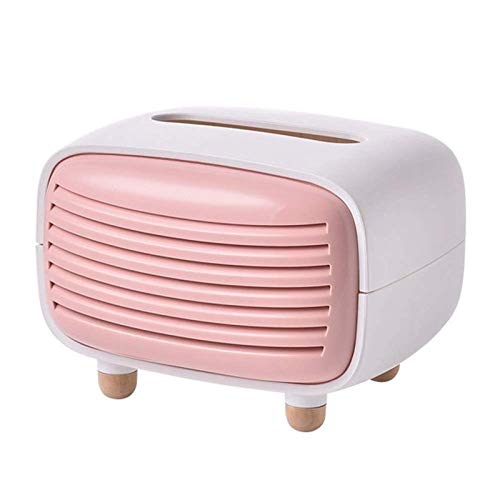 Elegant Bamboo Charcoal Napkin Tissue Holder Box - Creative Radio Design for Bathroom, Office & Home Decor - Perfect for Dining Tables, Vanities and Gift Giving
